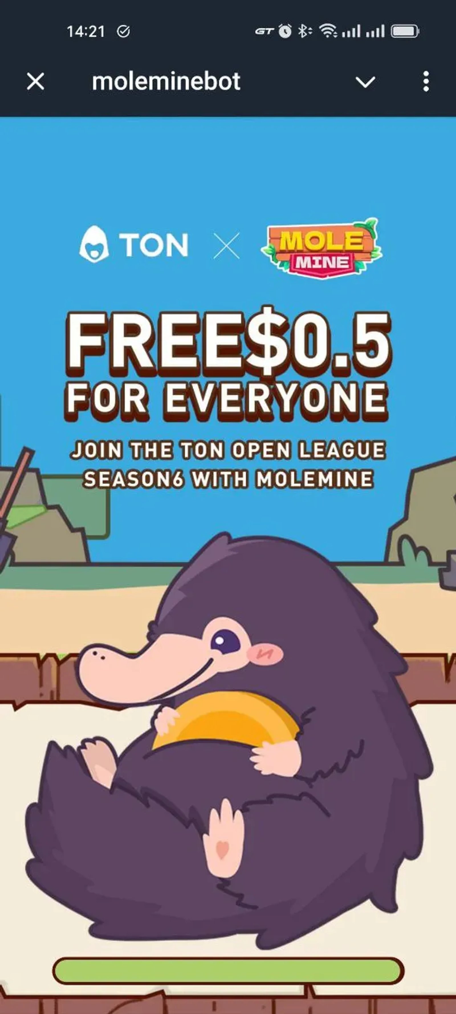 moleminebot Telegram Screenshot 6