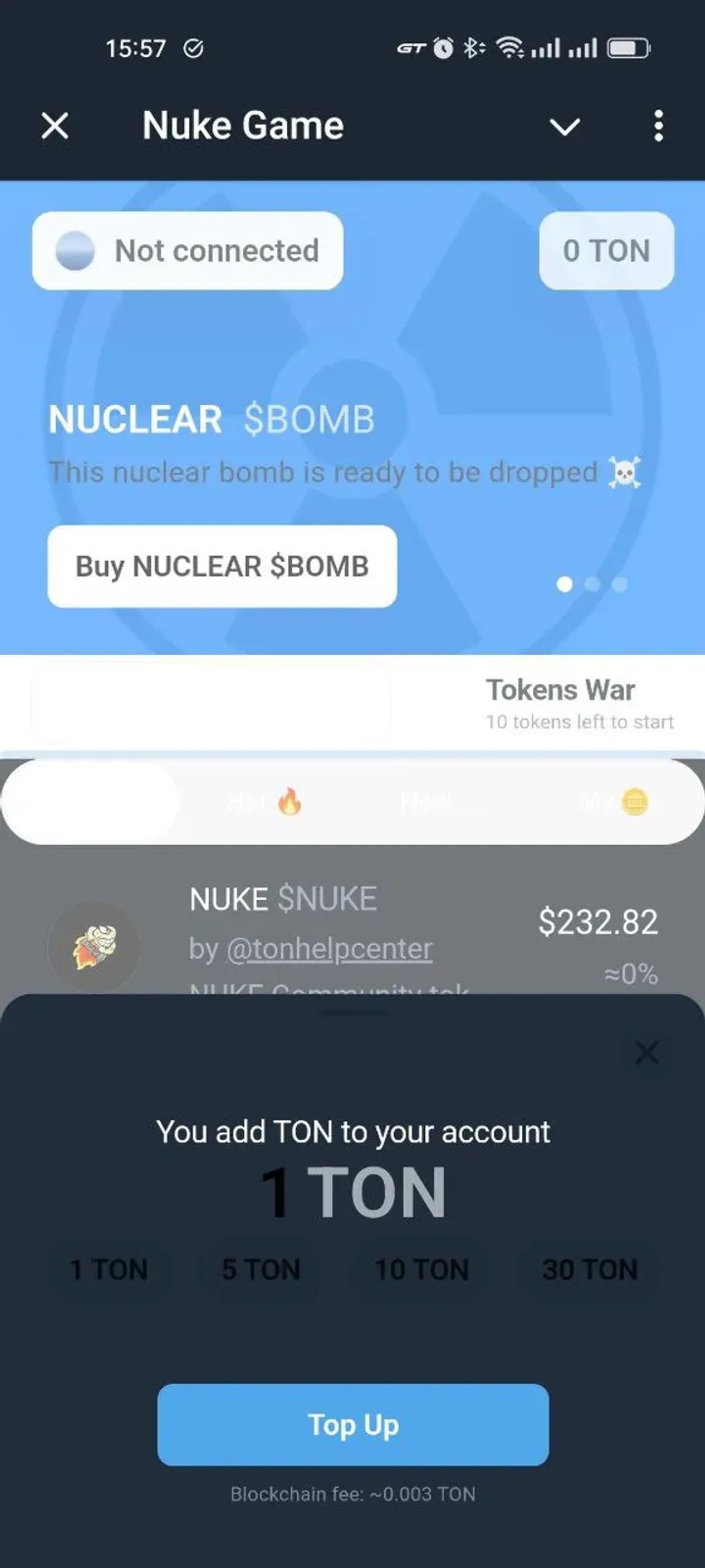 Nuke Game в Телеграм — скриншот 3