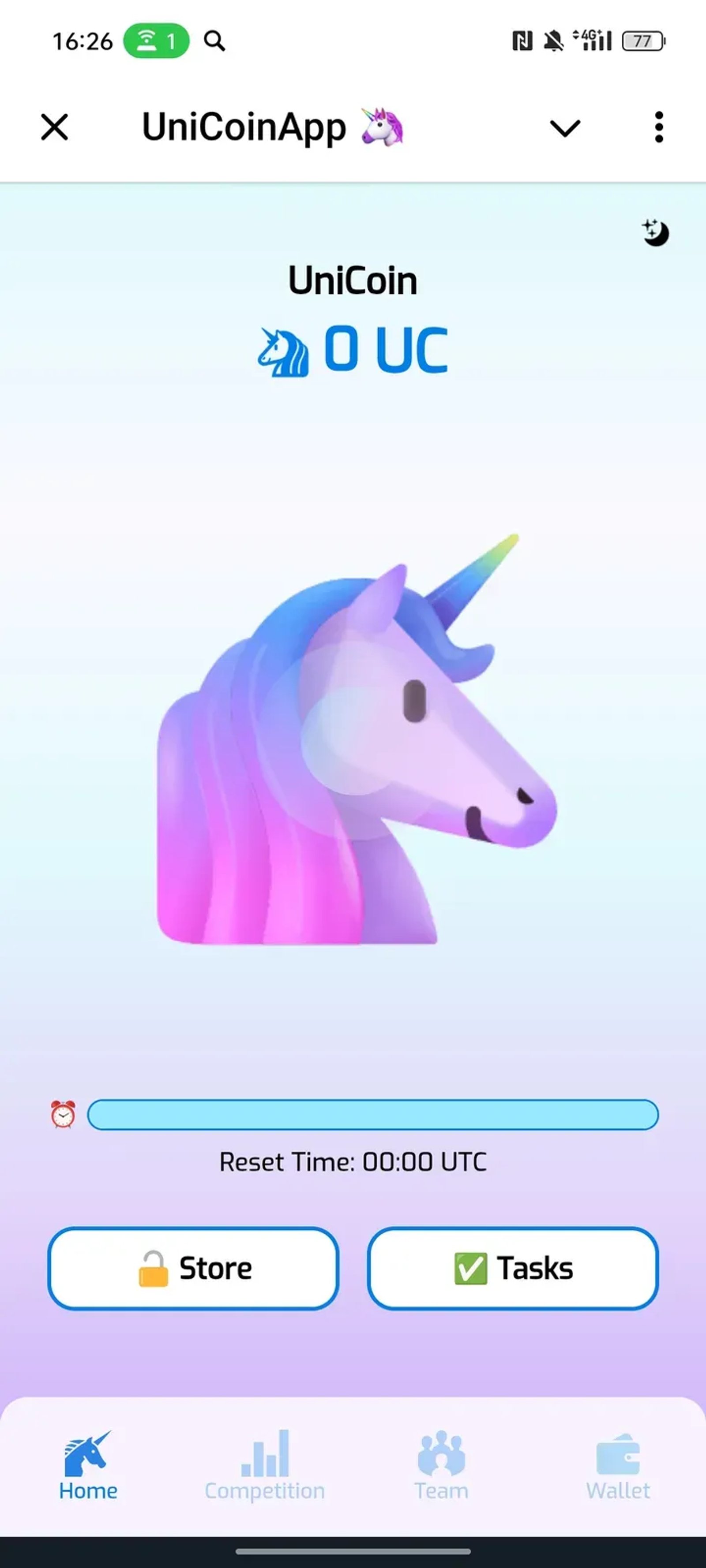 UniCoinApp 🦄 в Телеграм — скриншот 2