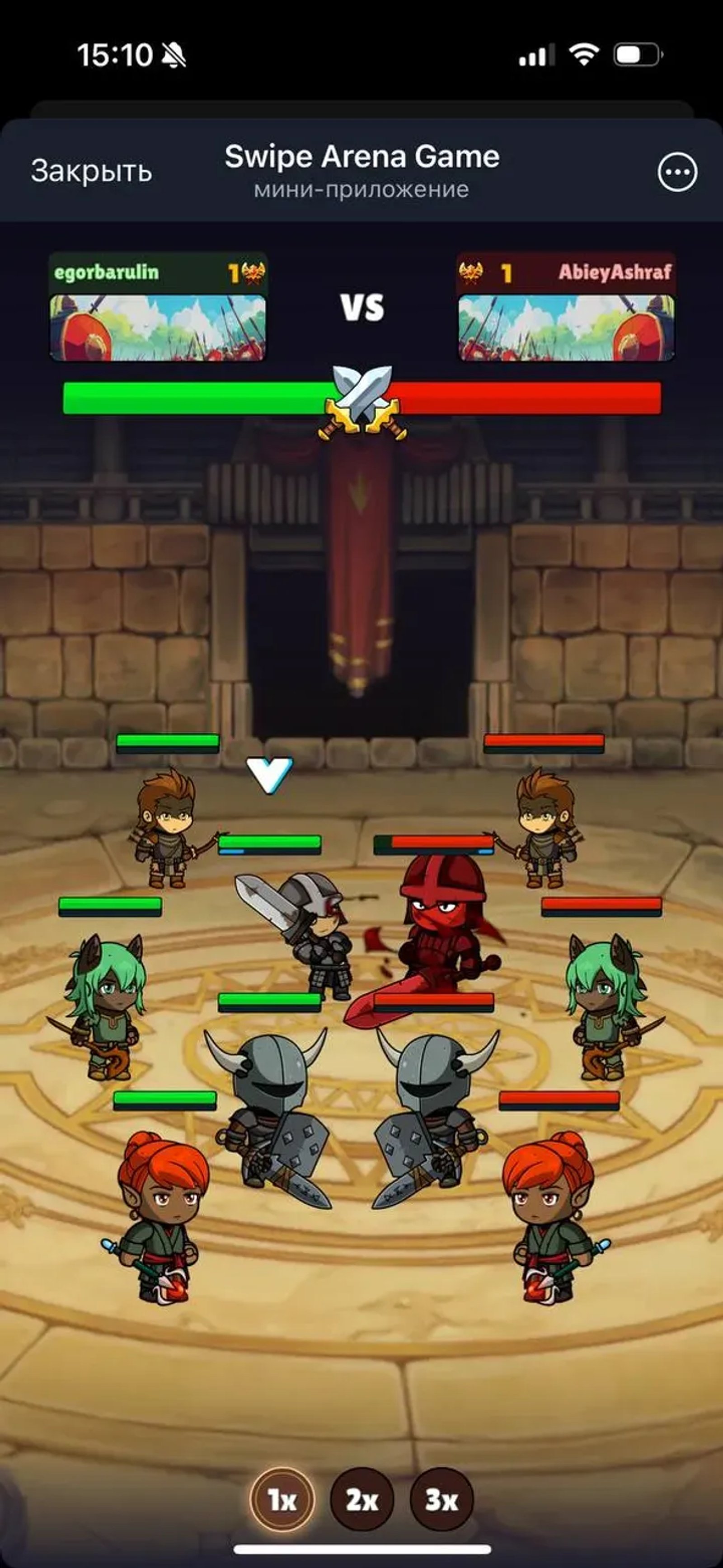 Swipe Arena Game в Телеграм — скриншот 5