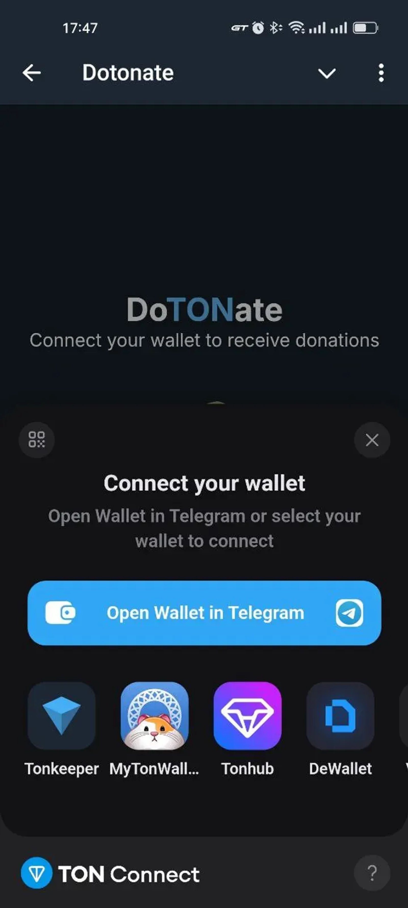 Dotonate в Телеграм — скриншот 2