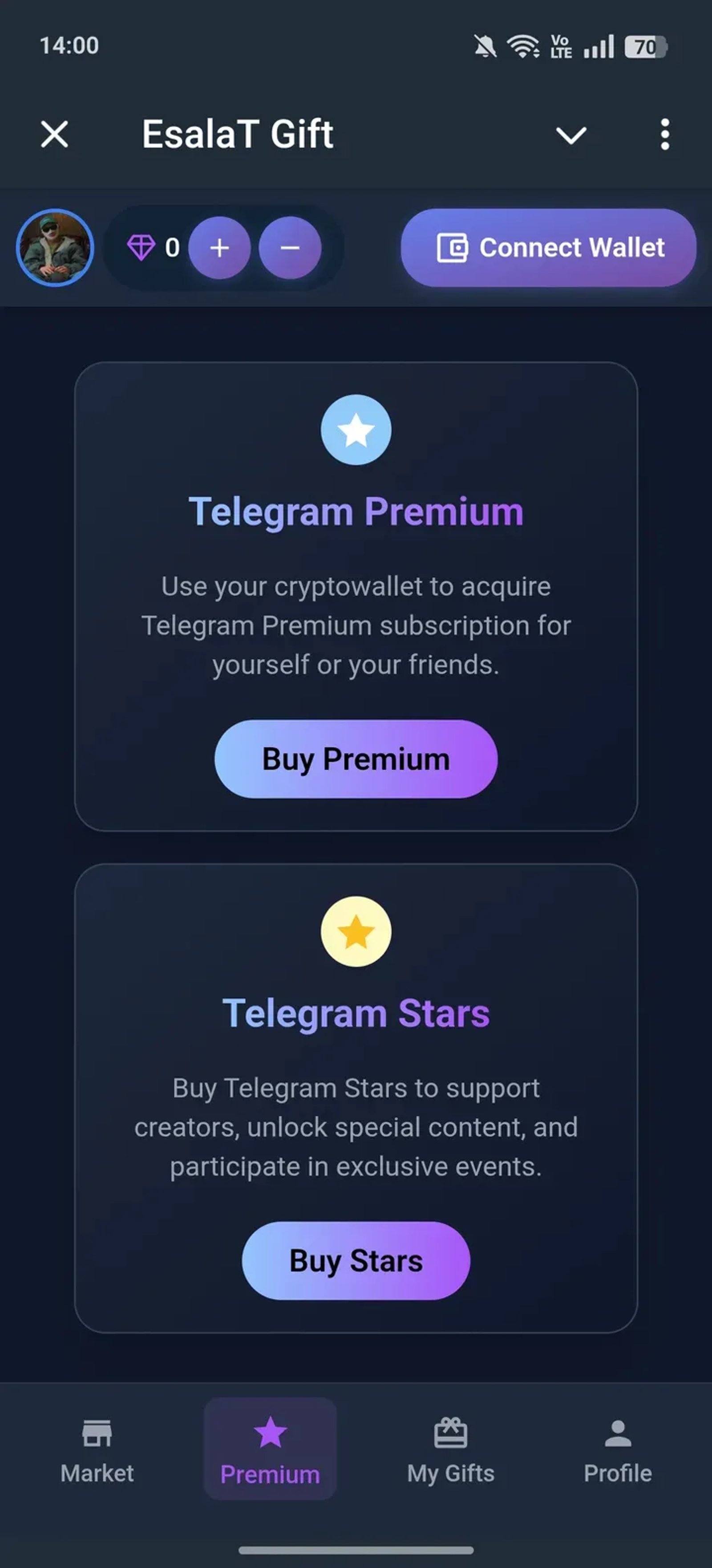 EsalaT Gift Telegram Screenshot 2