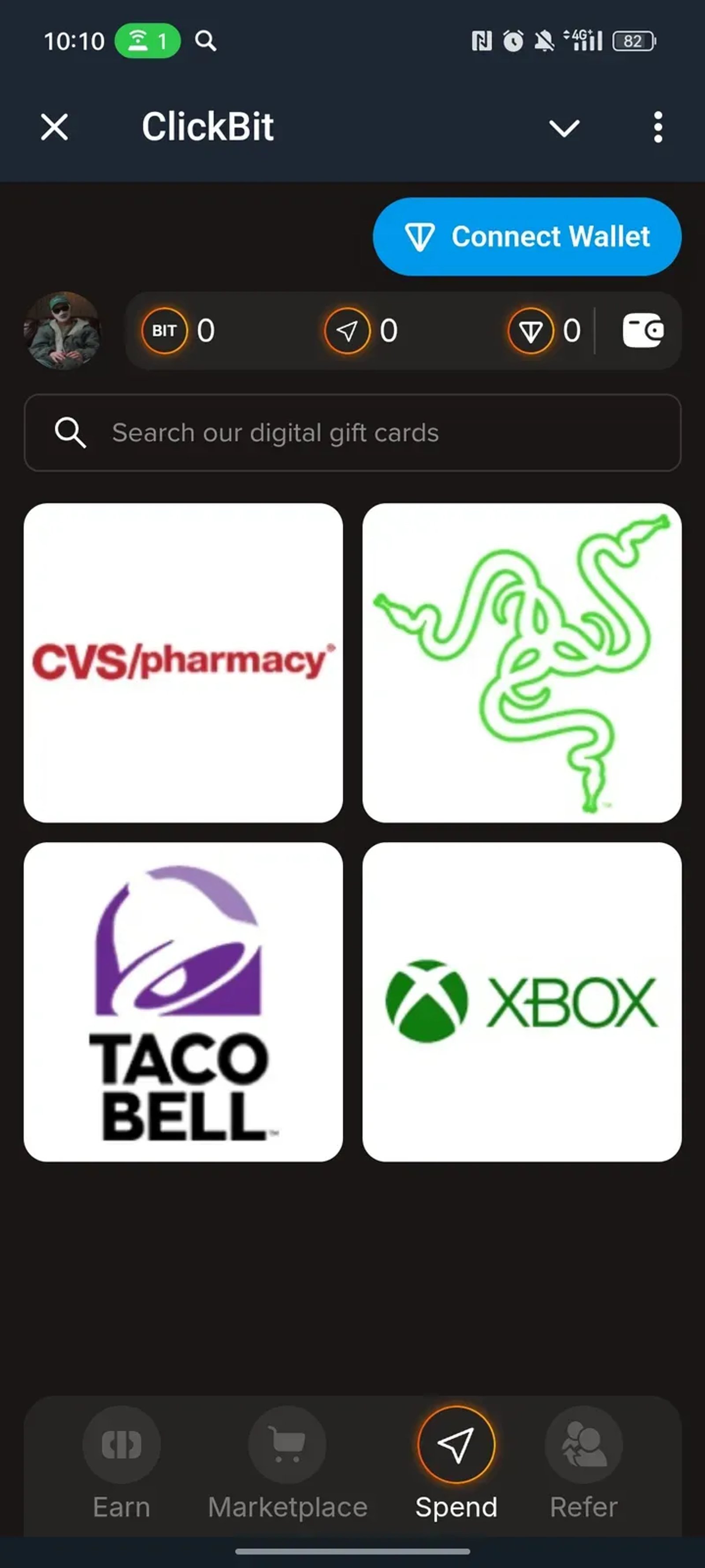 ClickBit в Телеграм — скриншот 3