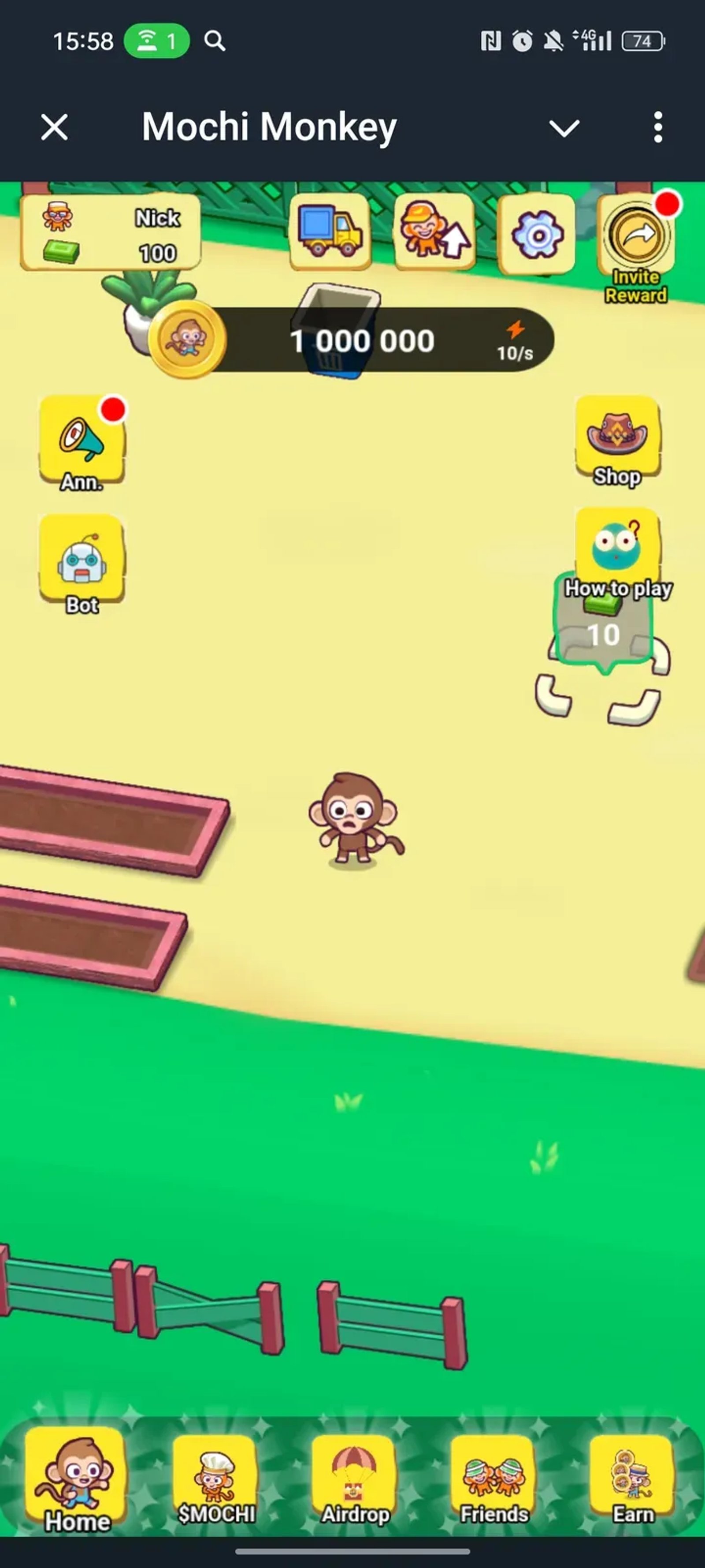 Mochi Monkey в Телеграм — скриншот 1