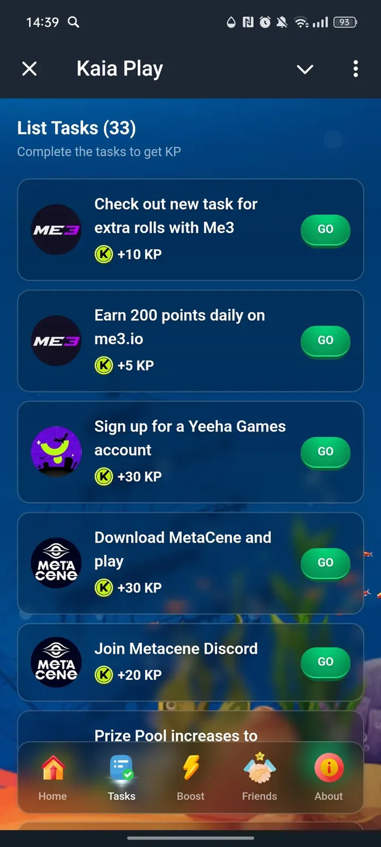 Kaia Play Telegram Screenshot 2