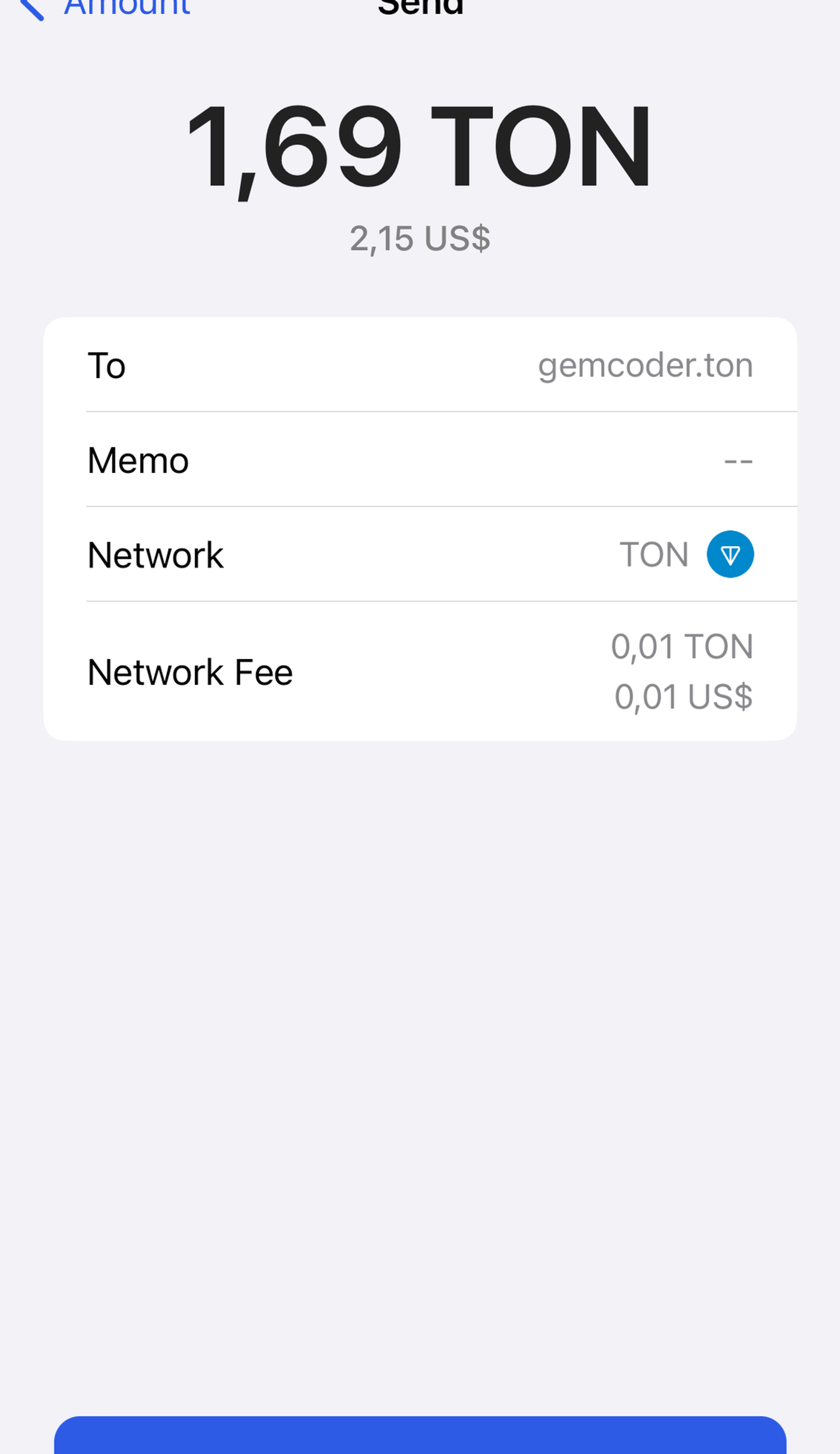 Gem Wallet в Телеграм — скриншот 5