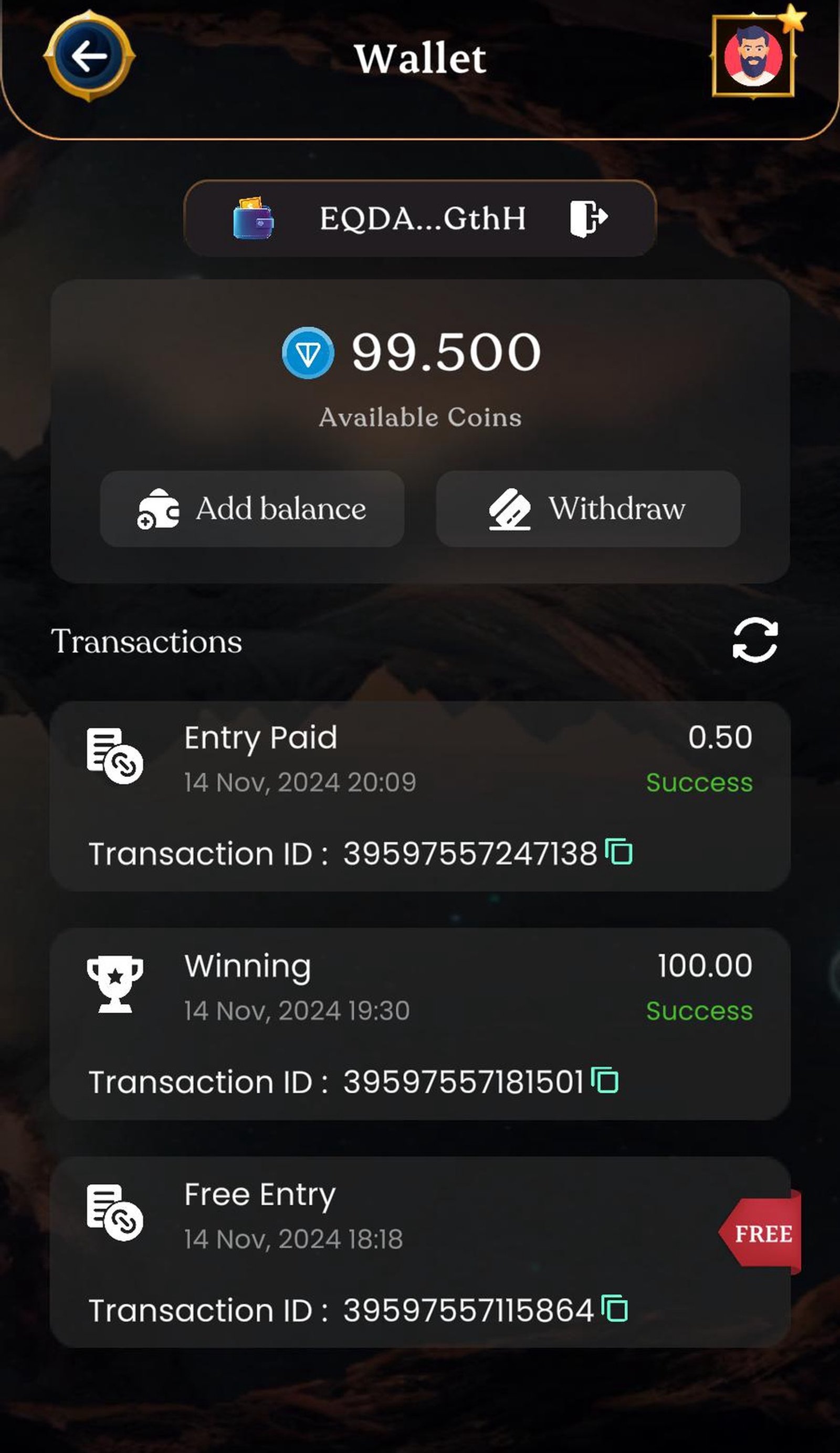 Wow 🏆 в Телеграм — скриншот 3