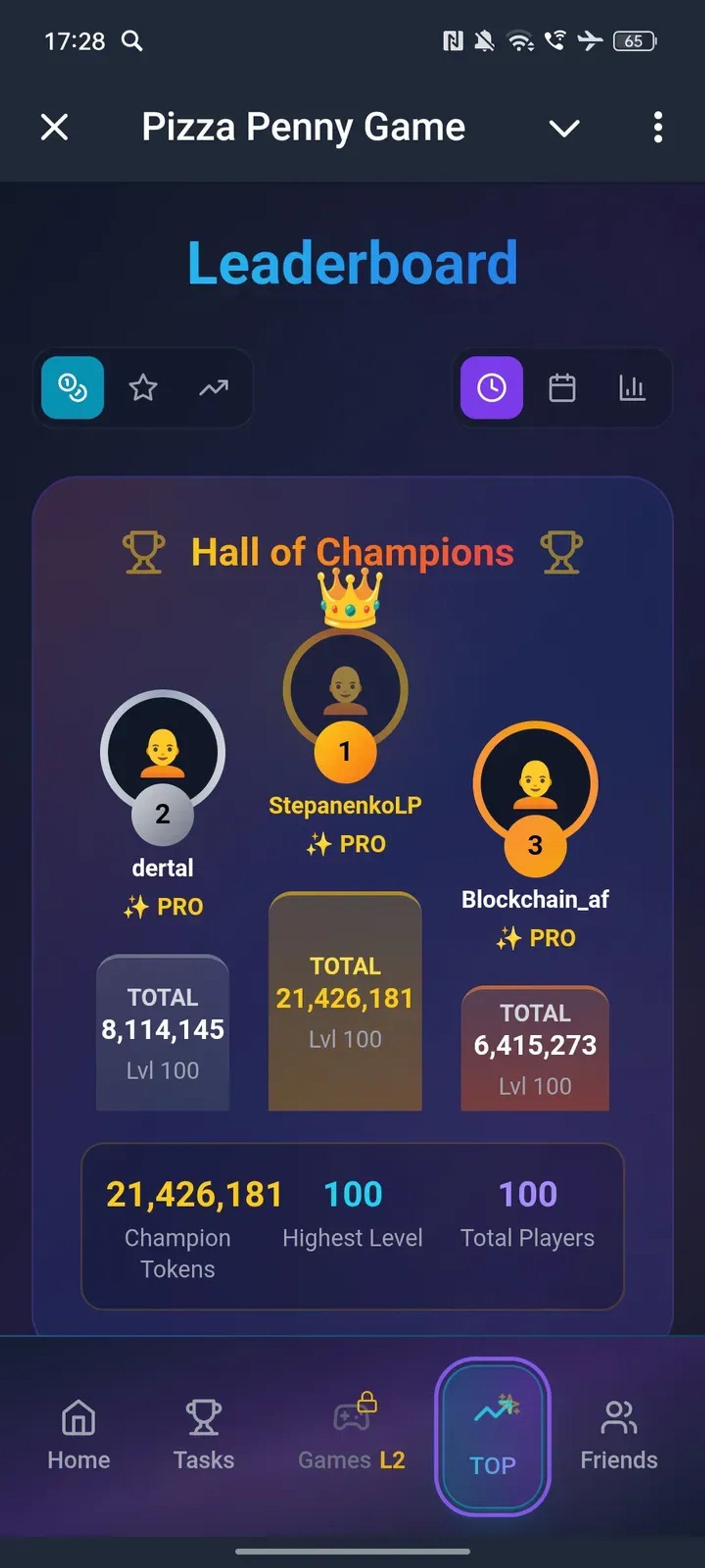 Pizza Penny Game в Телеграм — скриншот 3