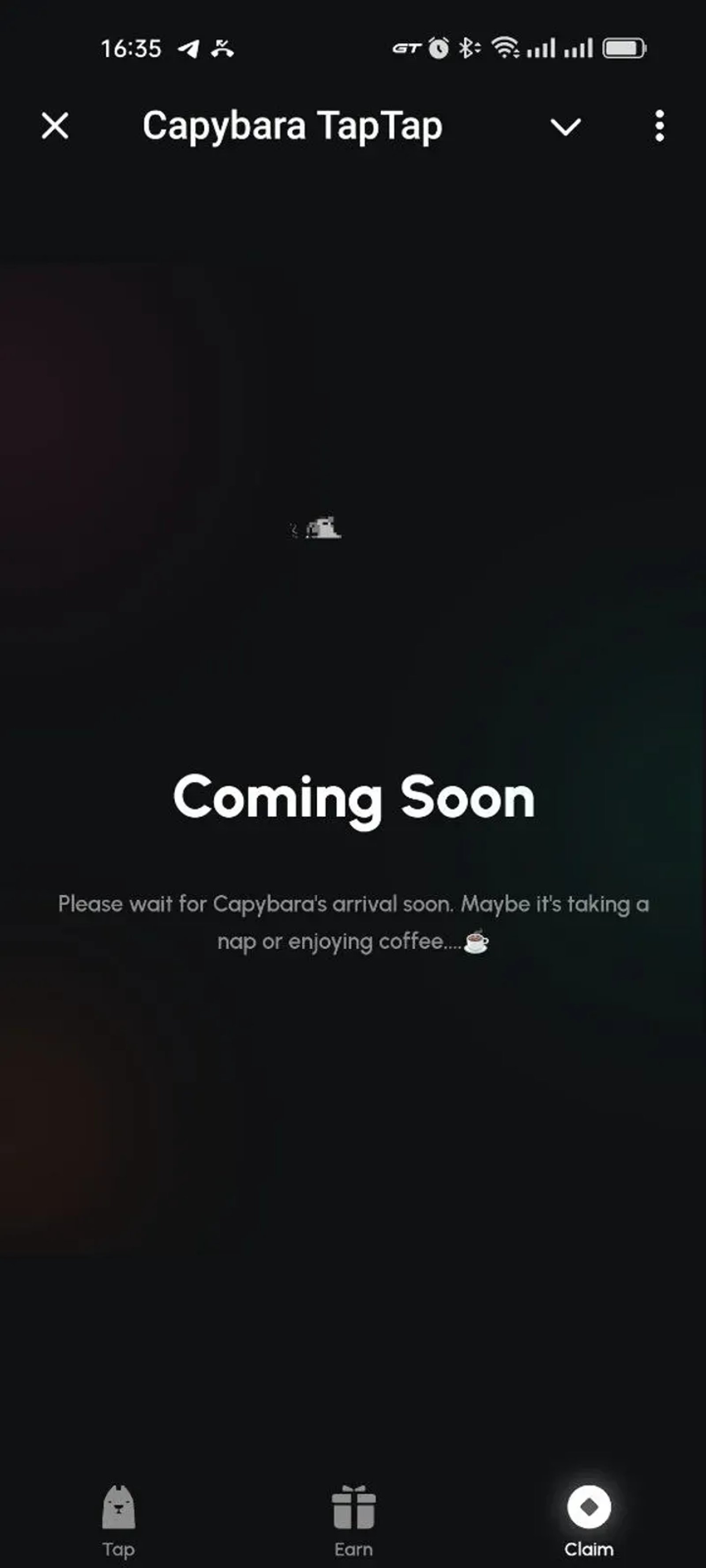 Capybara TapTap в Телеграм — скриншот 1