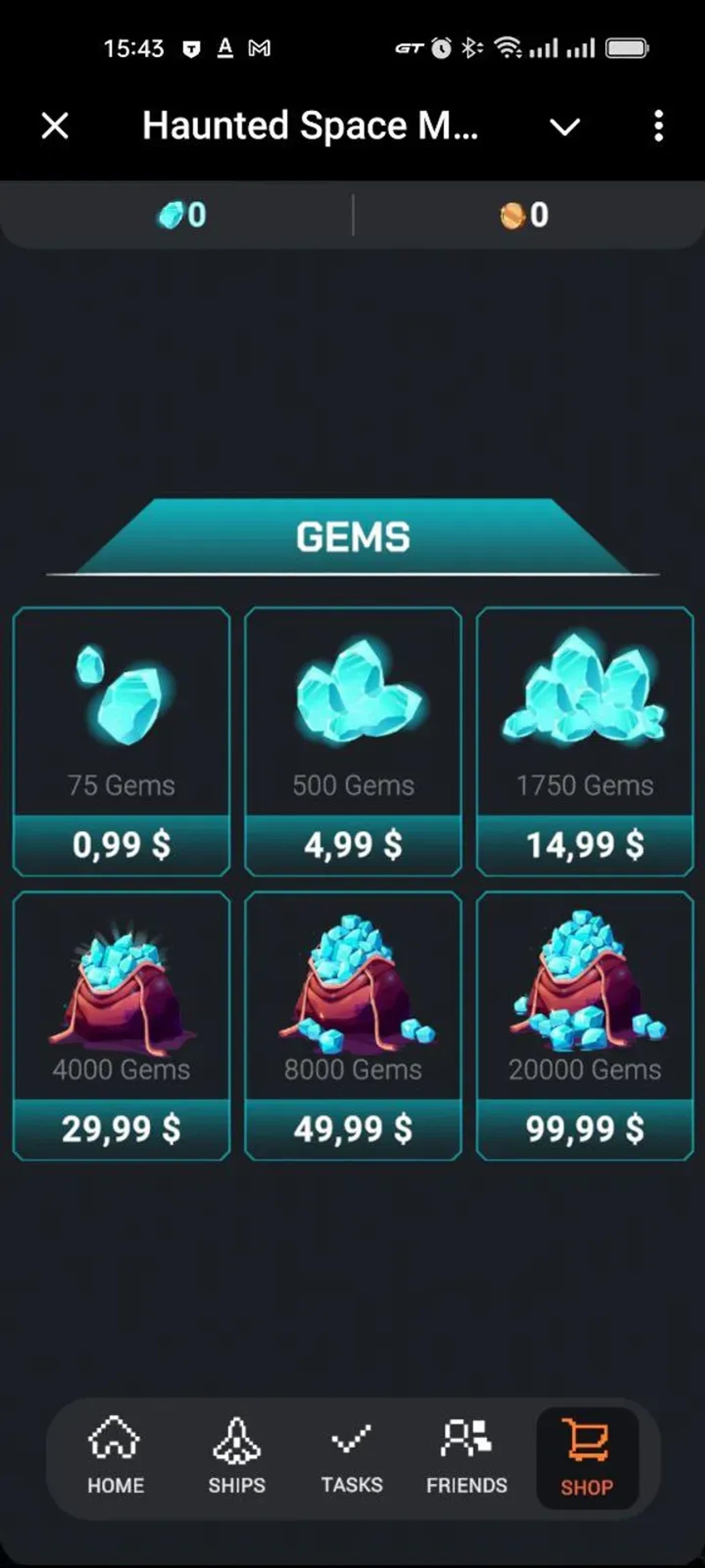 Haunted Space Minigame Telegram Screenshot 1