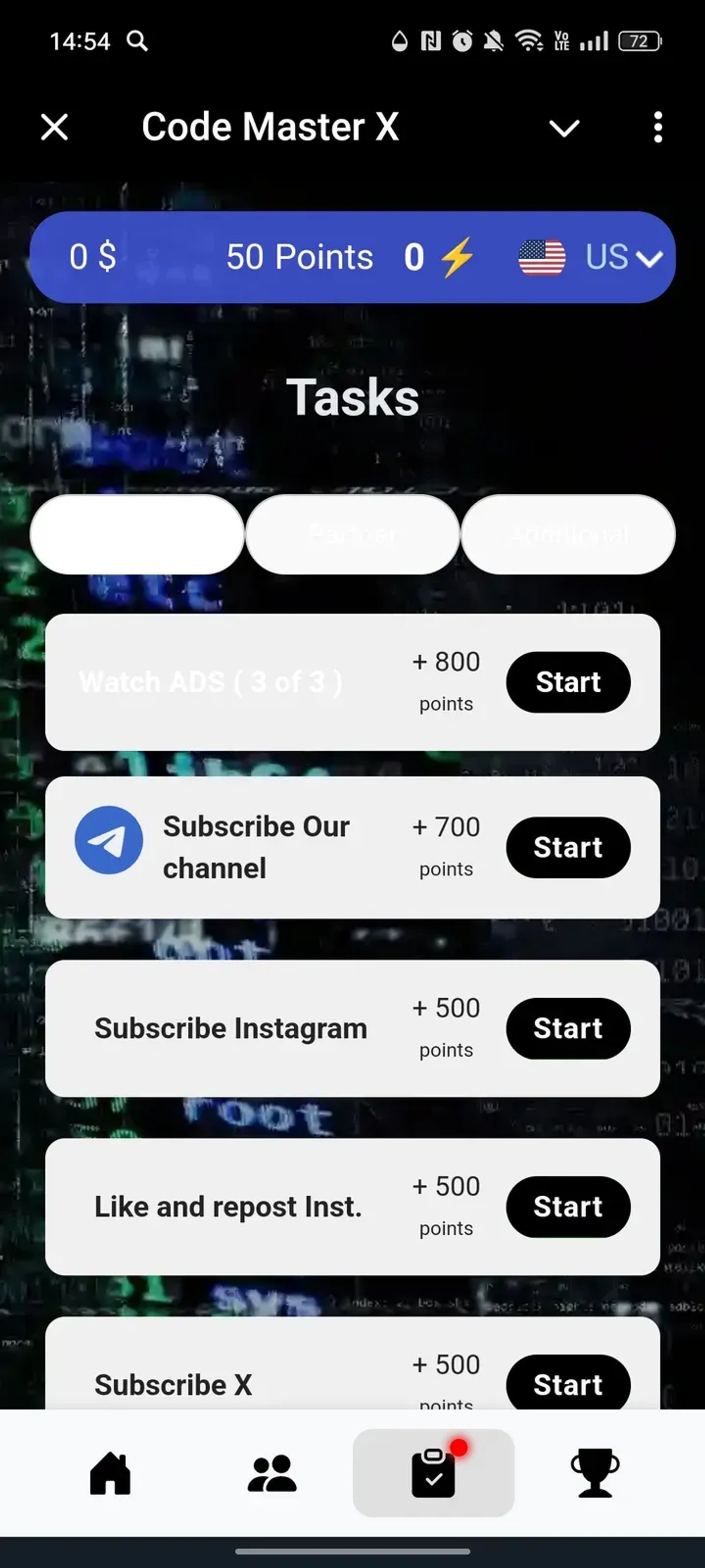 Code Master X в Телеграм — скриншот 3