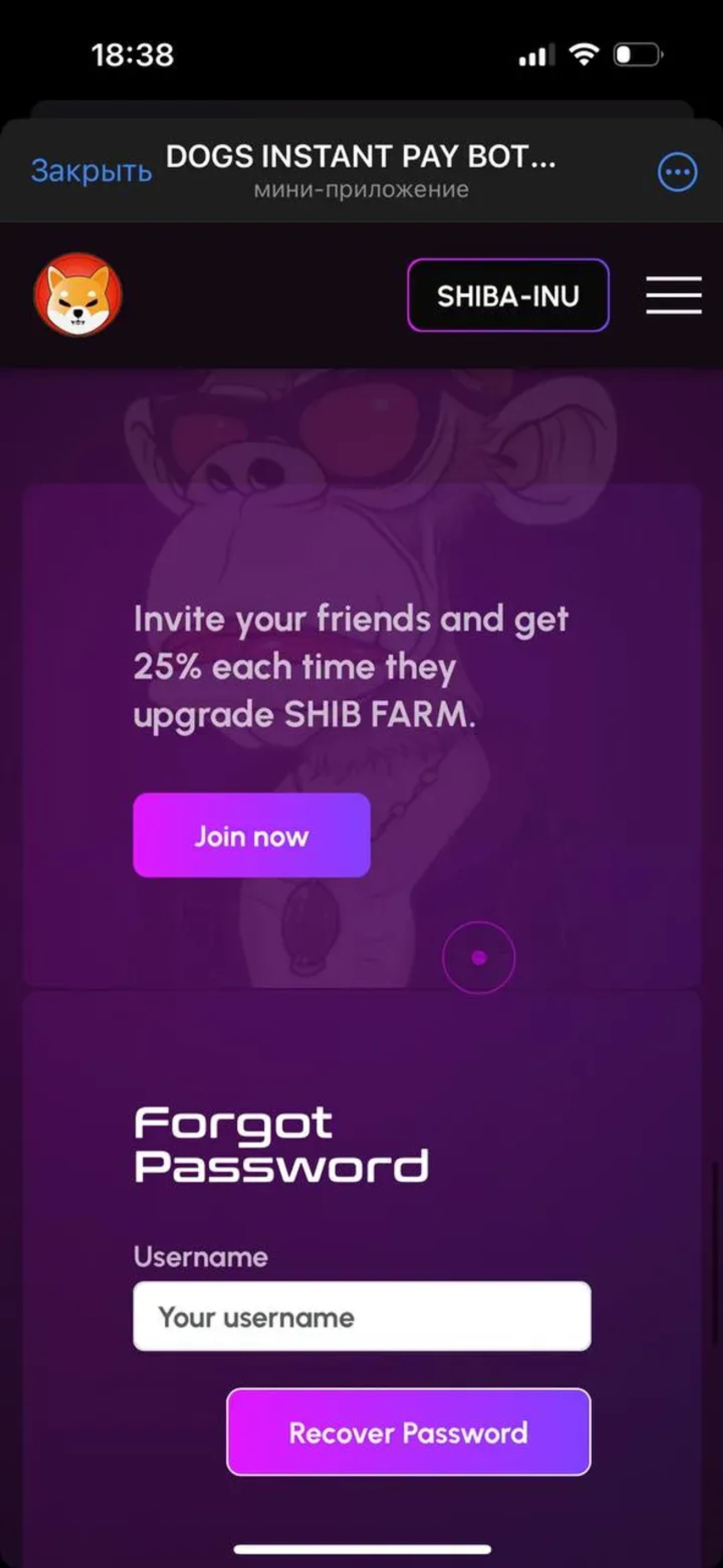 DOGS INSTANT PAY BOT 🦴 в Телеграм — скриншот 2