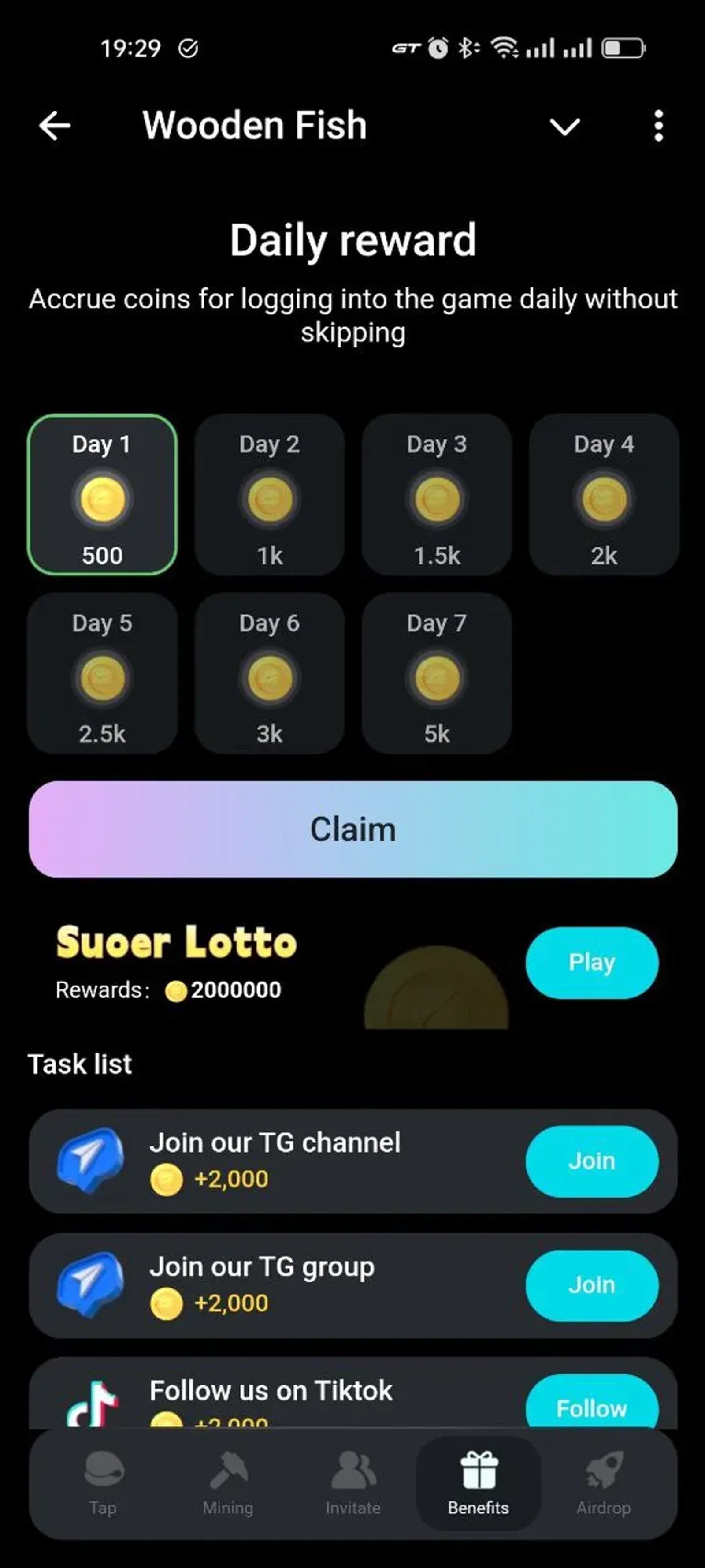 Wooden Fish Telegram Screenshot 3