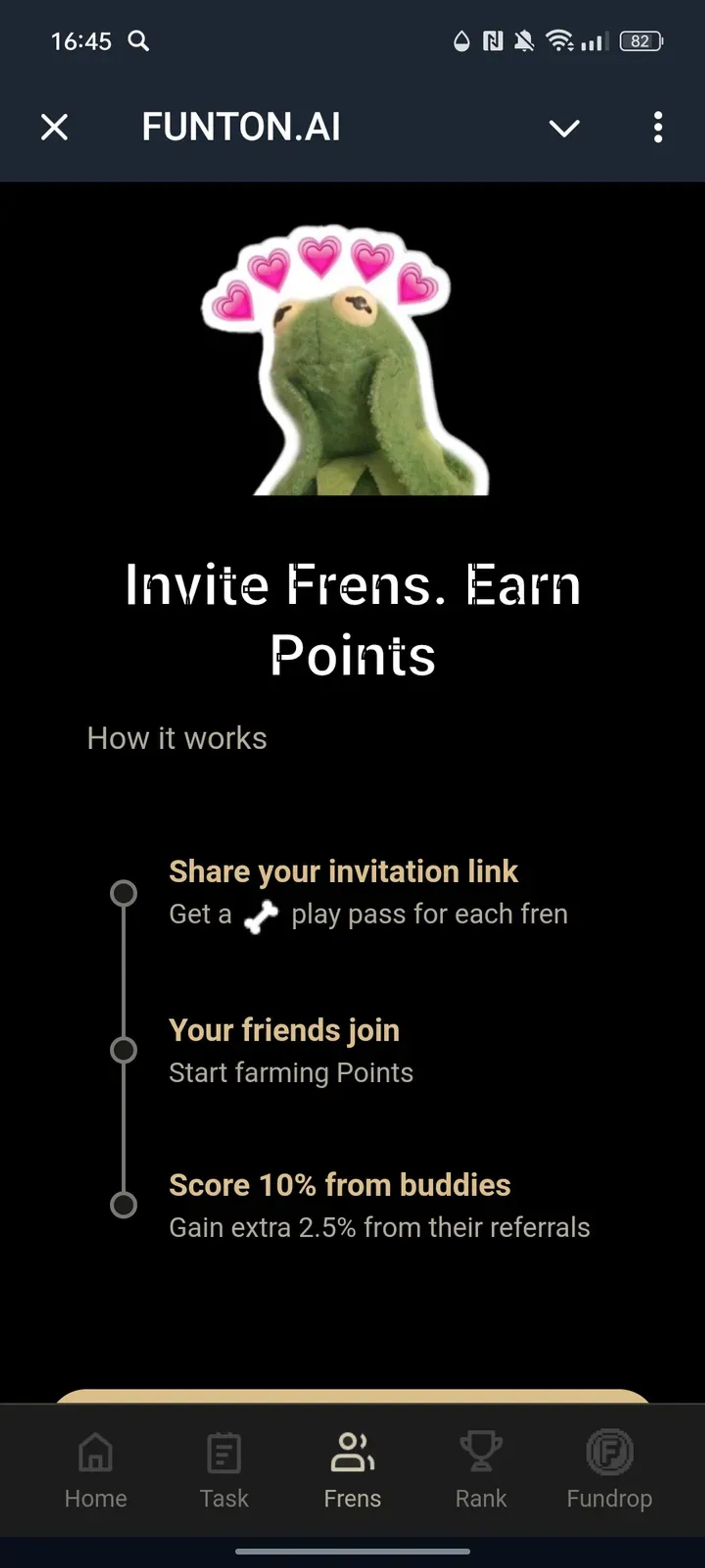 FUNTON.AI в Телеграм — скриншот 3