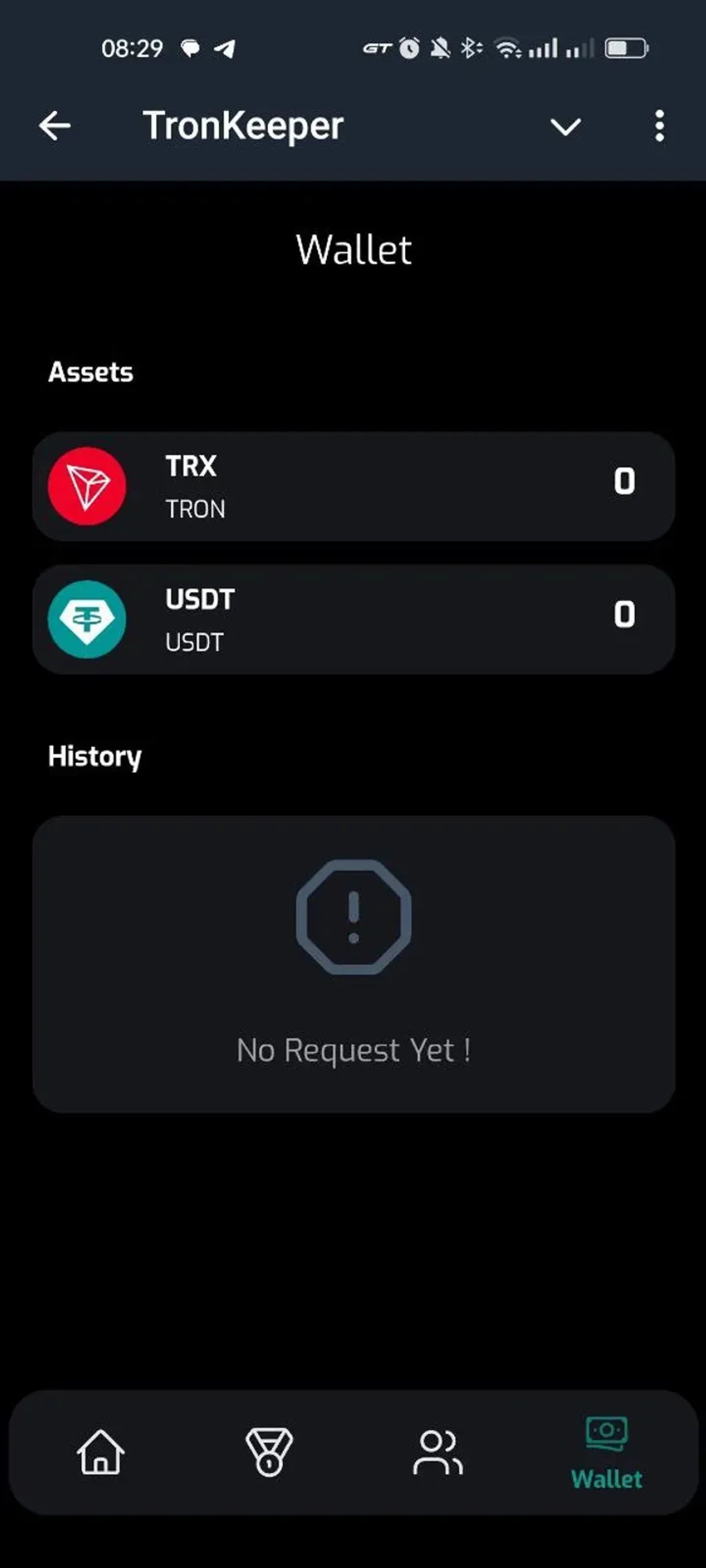 TronKeeper в Телеграм — скриншот 2