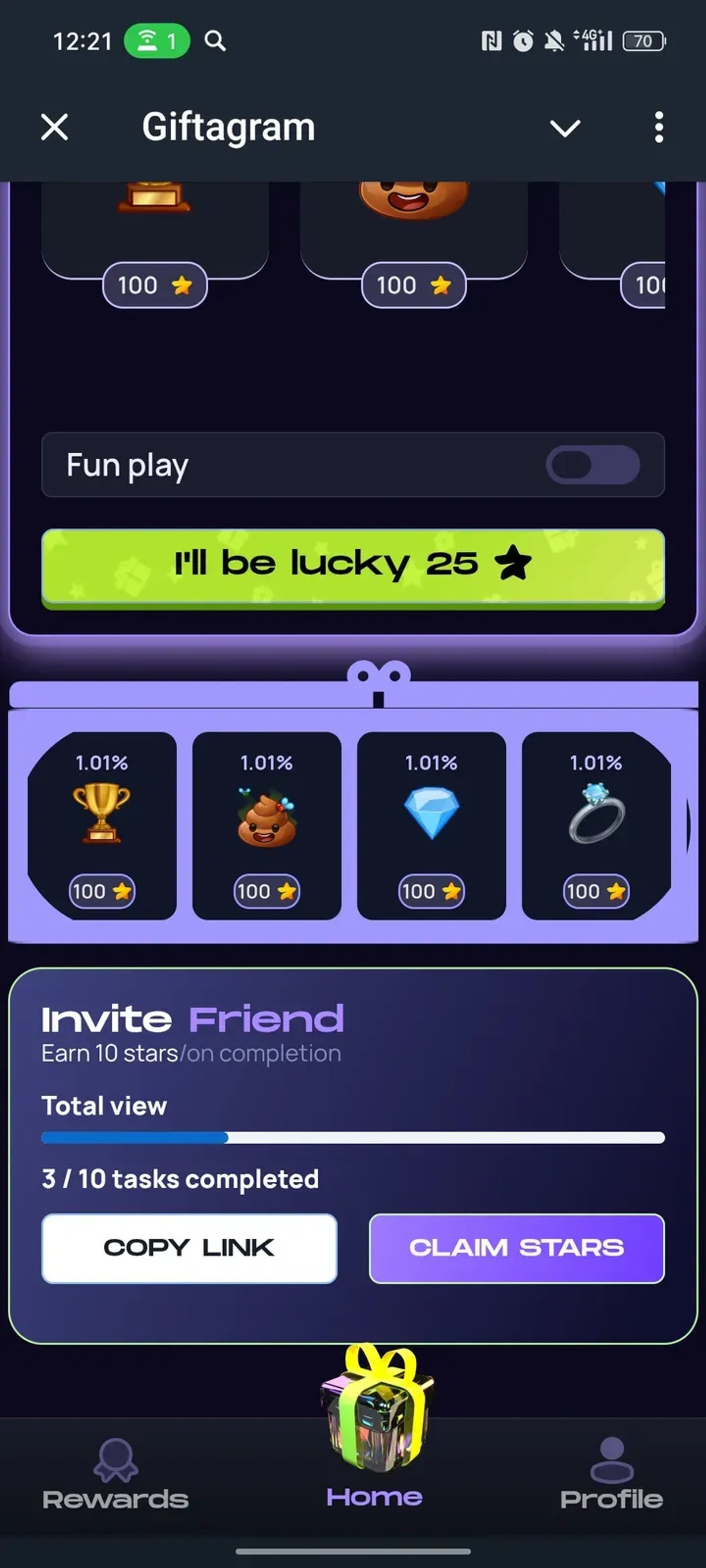 Giftagram в Телеграм — скриншот 2