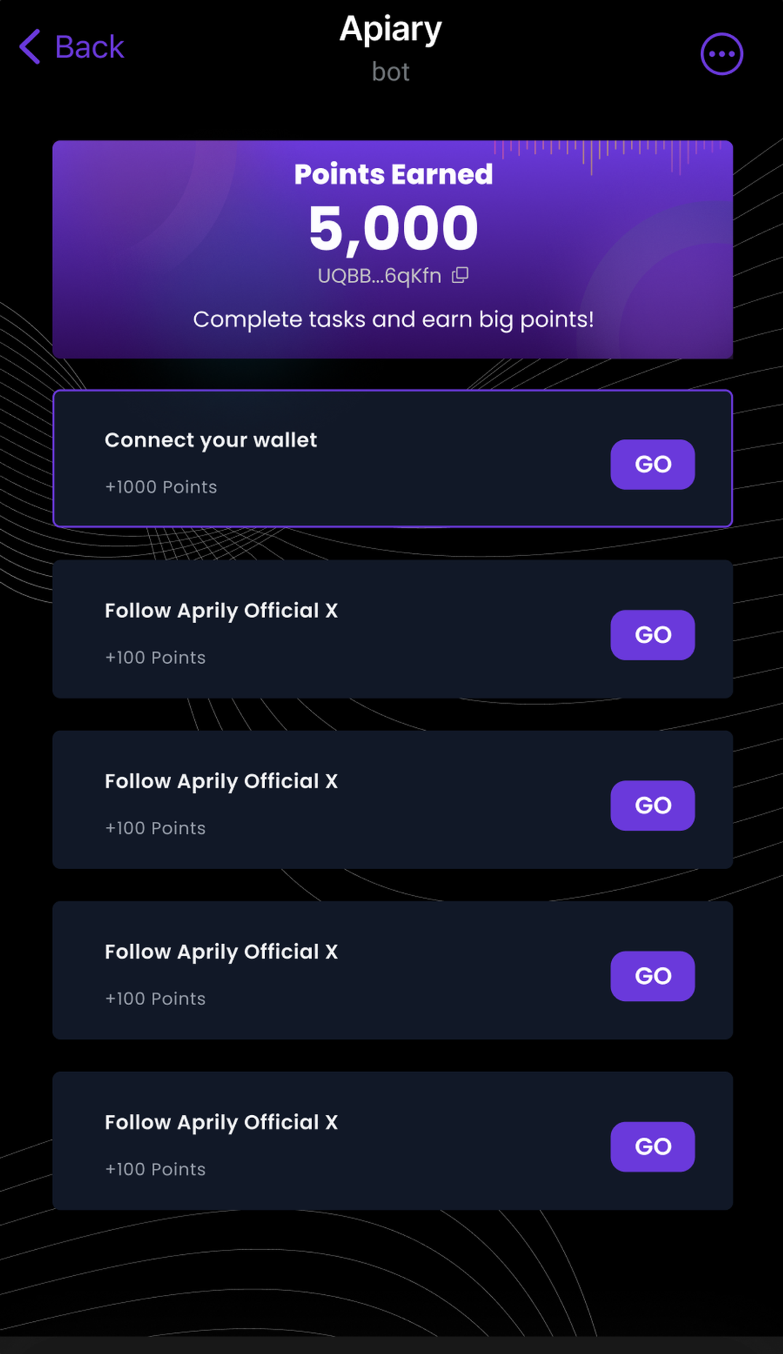 Apiary в Телеграм — скриншот 4