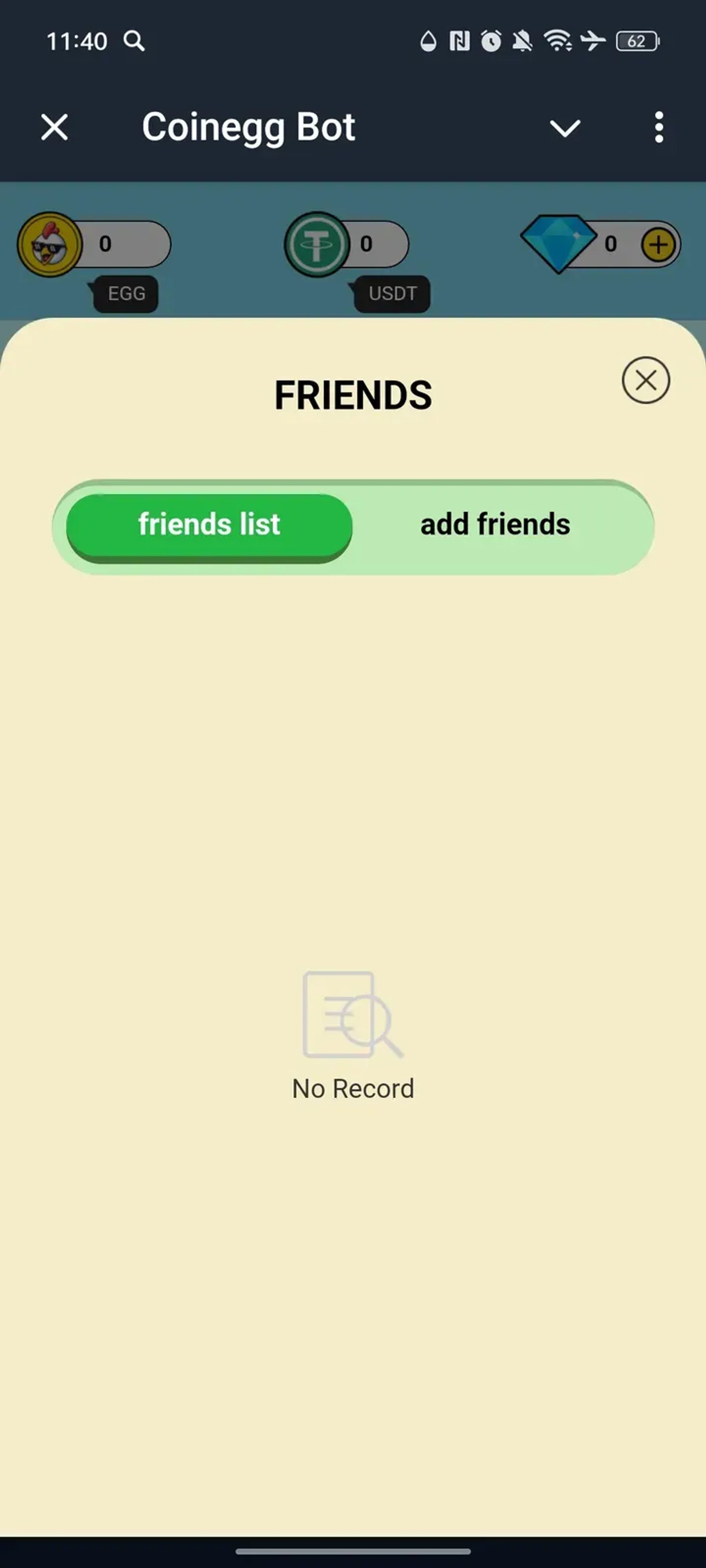 Coinegg Bot в Телеграм — скриншот 2