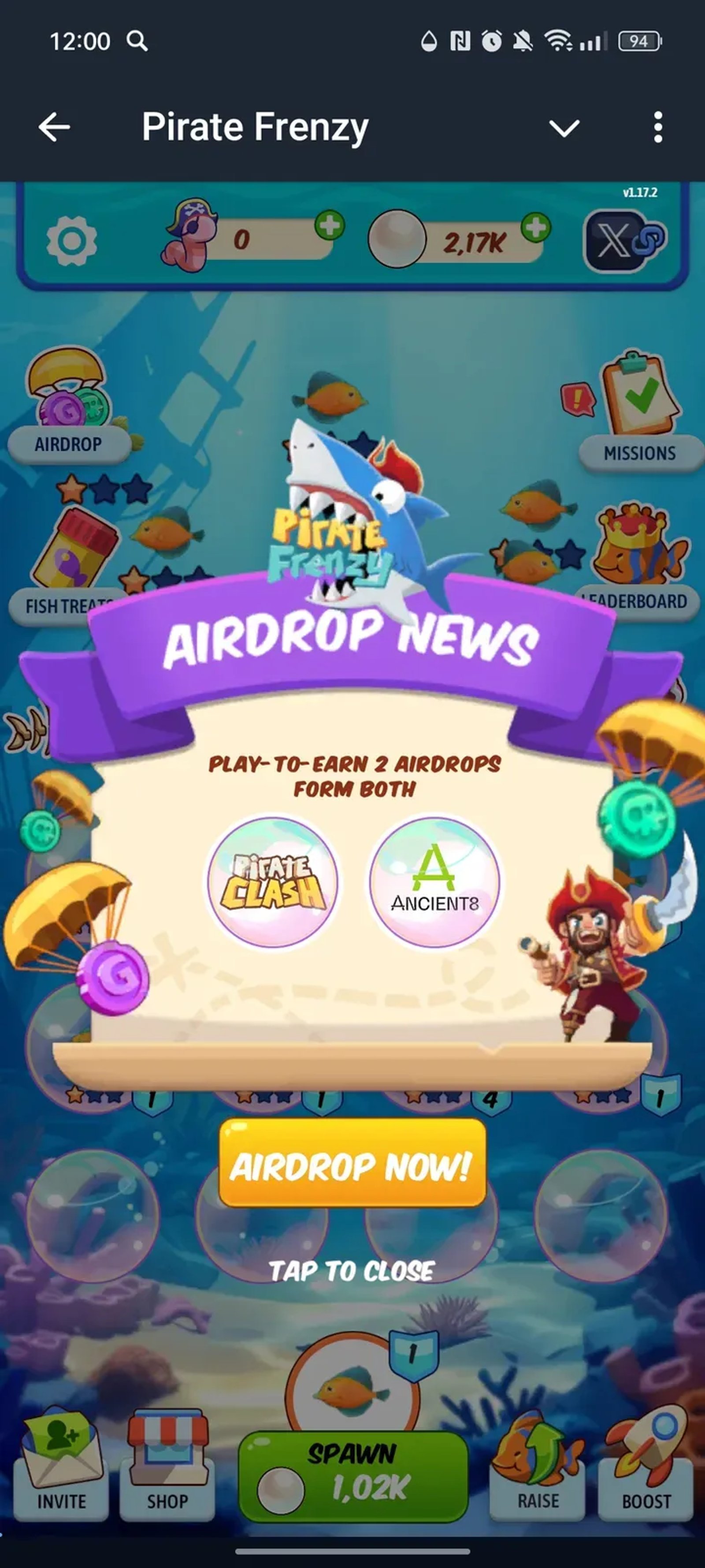 Pirate Frenzy в Телеграм — скриншот 6