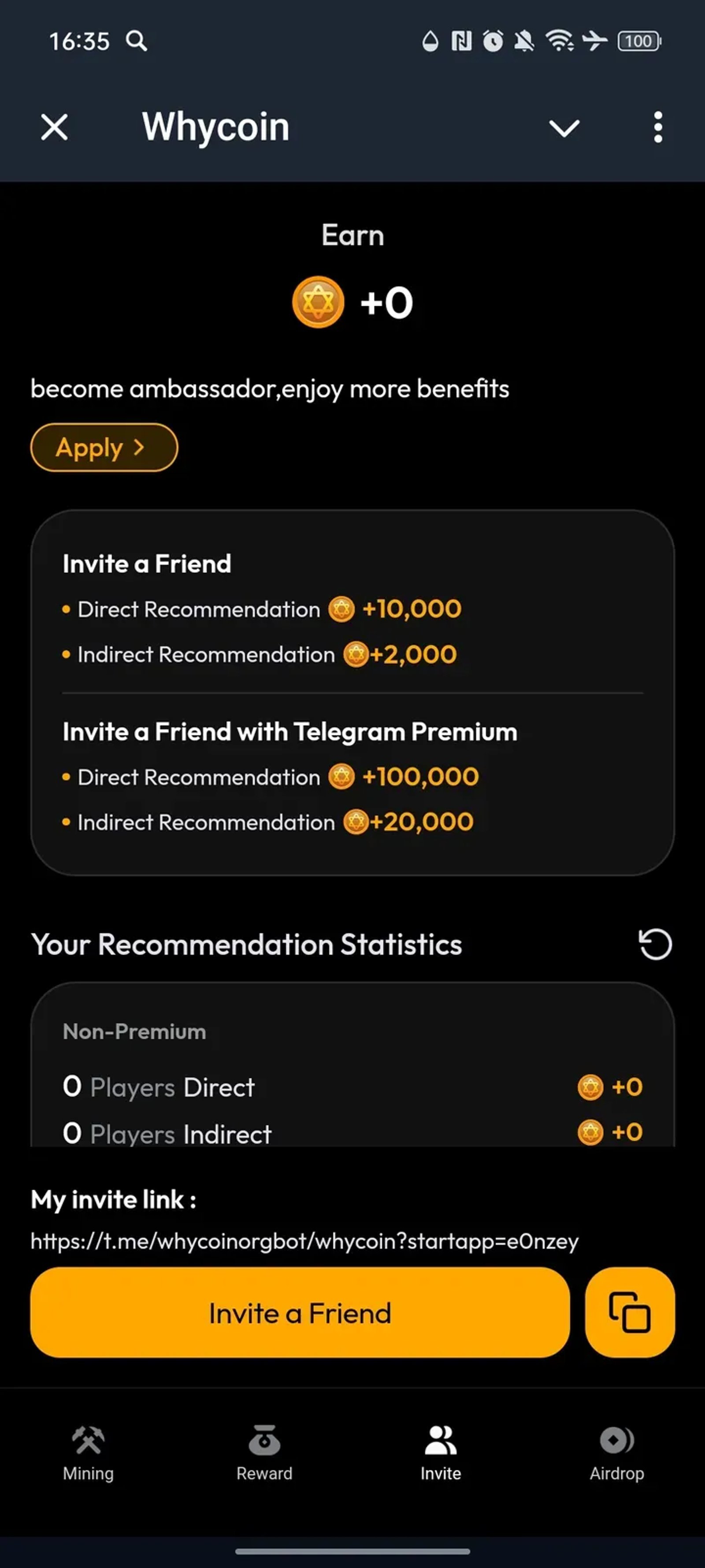 Whycoin в Телеграм — скриншот 3