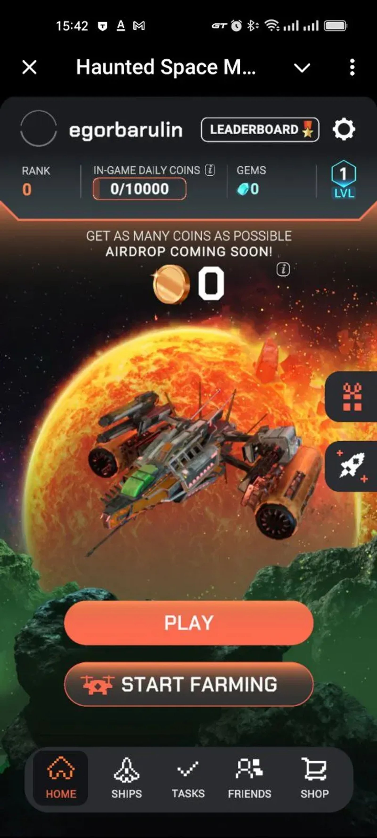 Haunted Space Minigame Telegram Screenshot 6