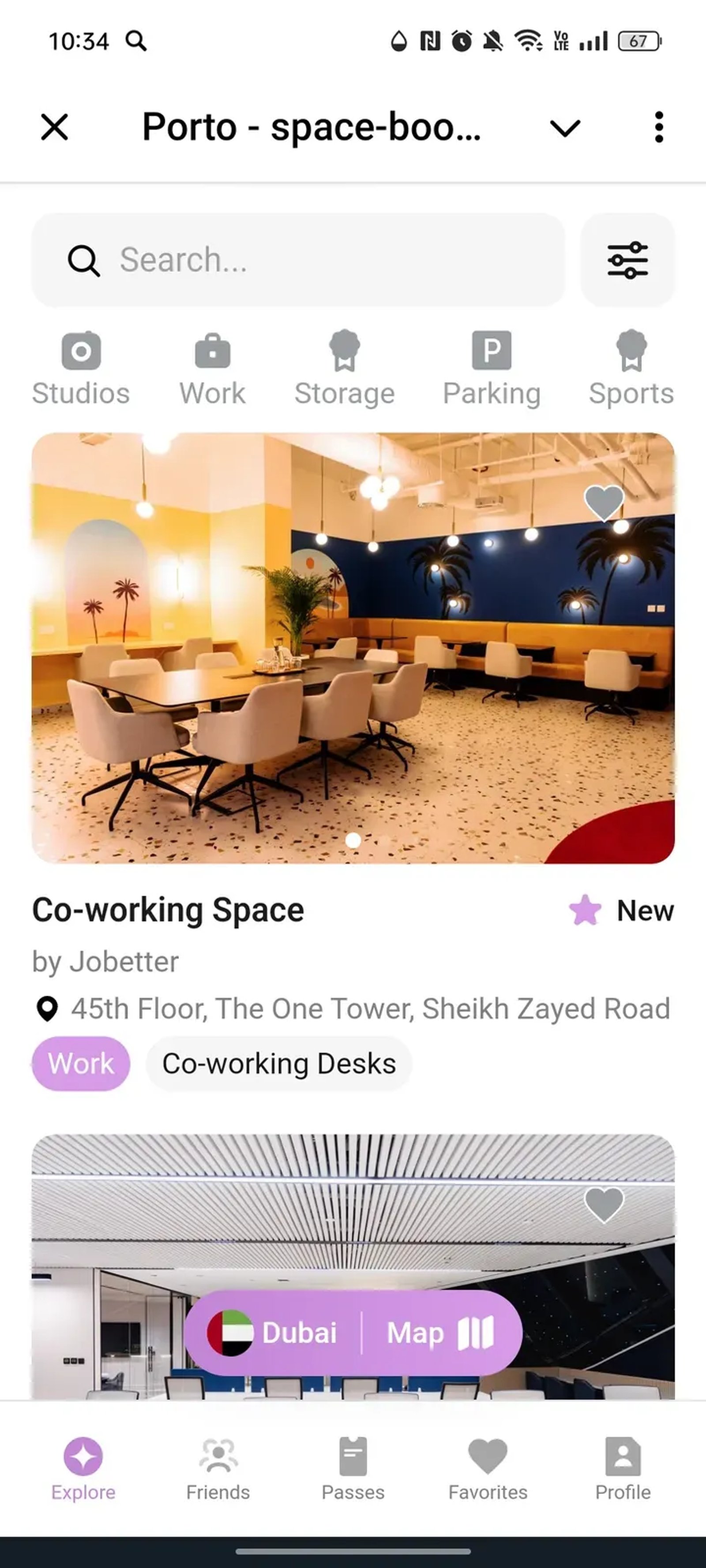 Porto - space-booking app в Телеграм — скриншот 1