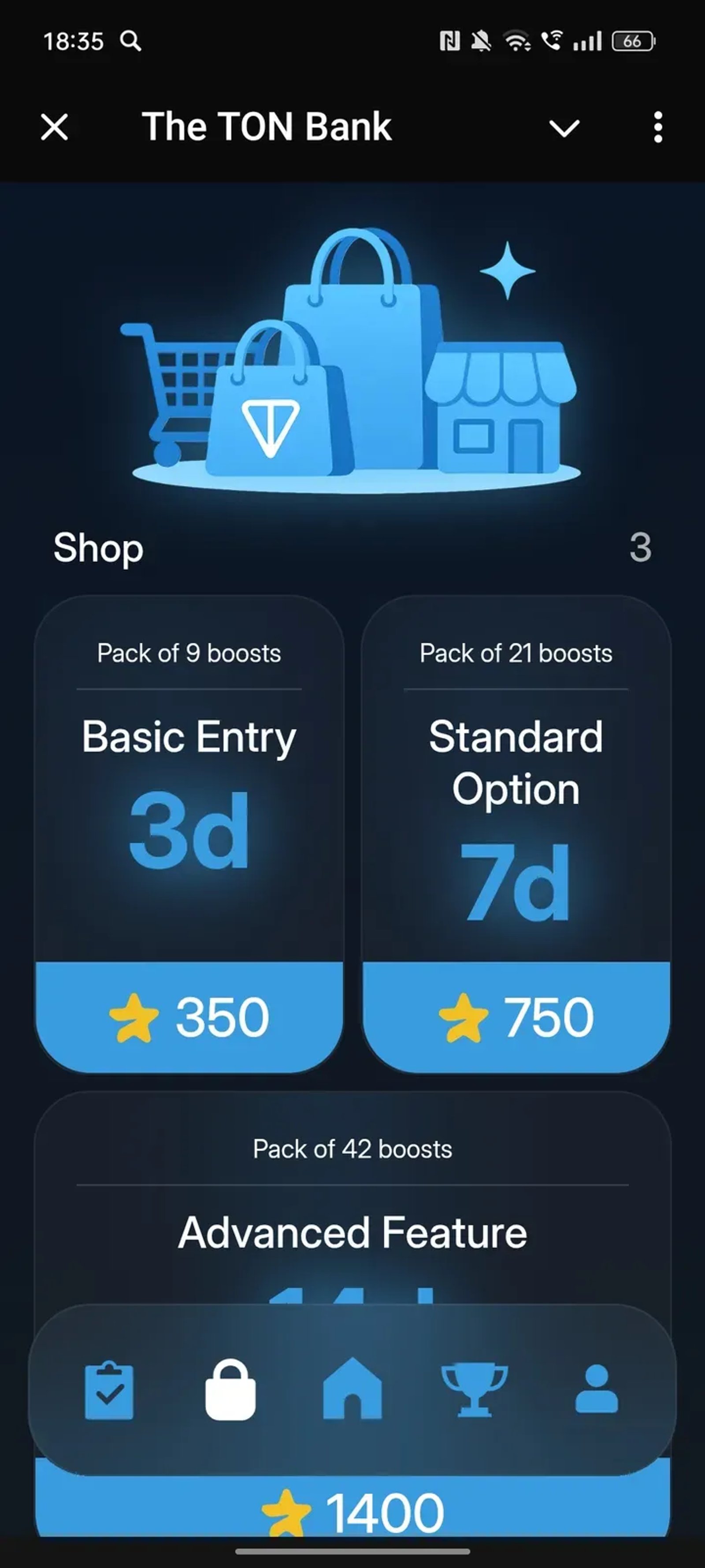 The TON Bank в Телеграм — скриншот 1