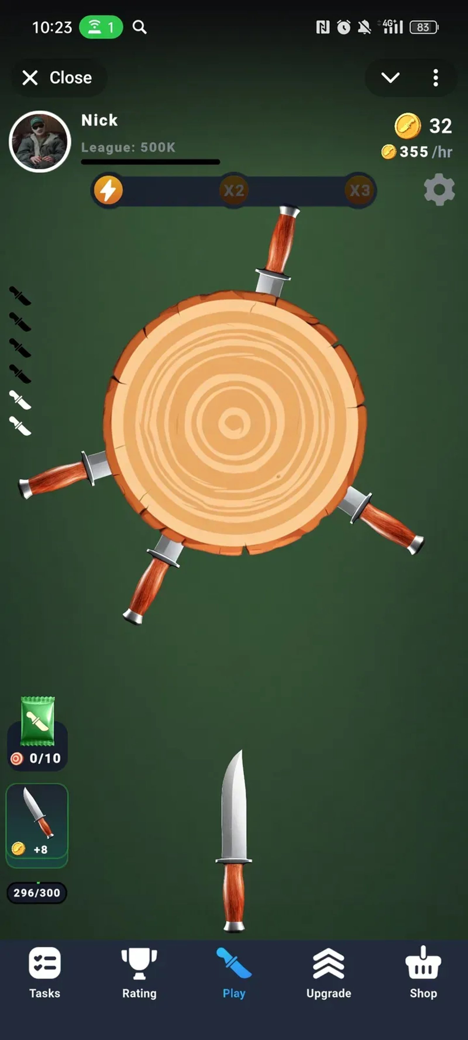 Knife Drop 🔪💰 в Телеграм — скриншот 1