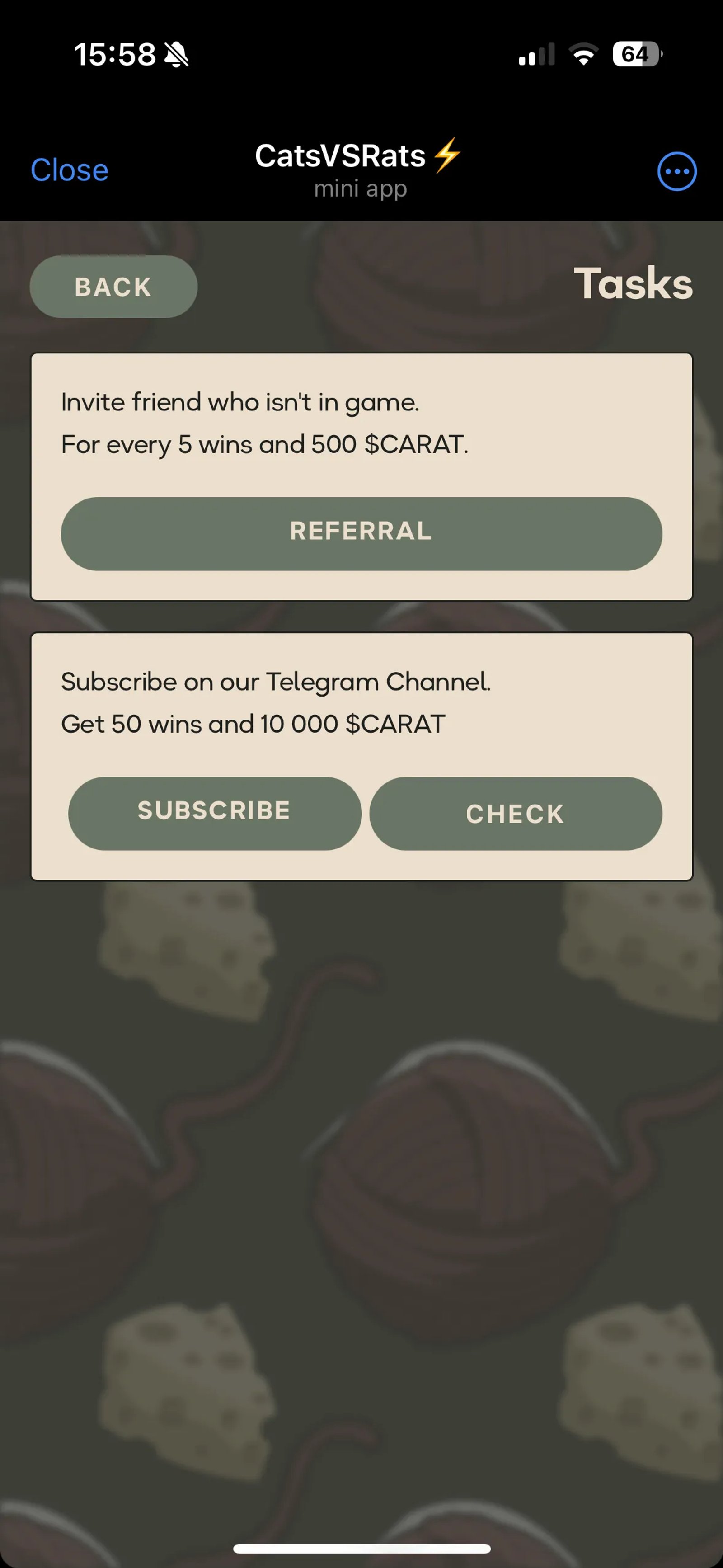 CatsVSRats🔥 Telegram Screenshot 3