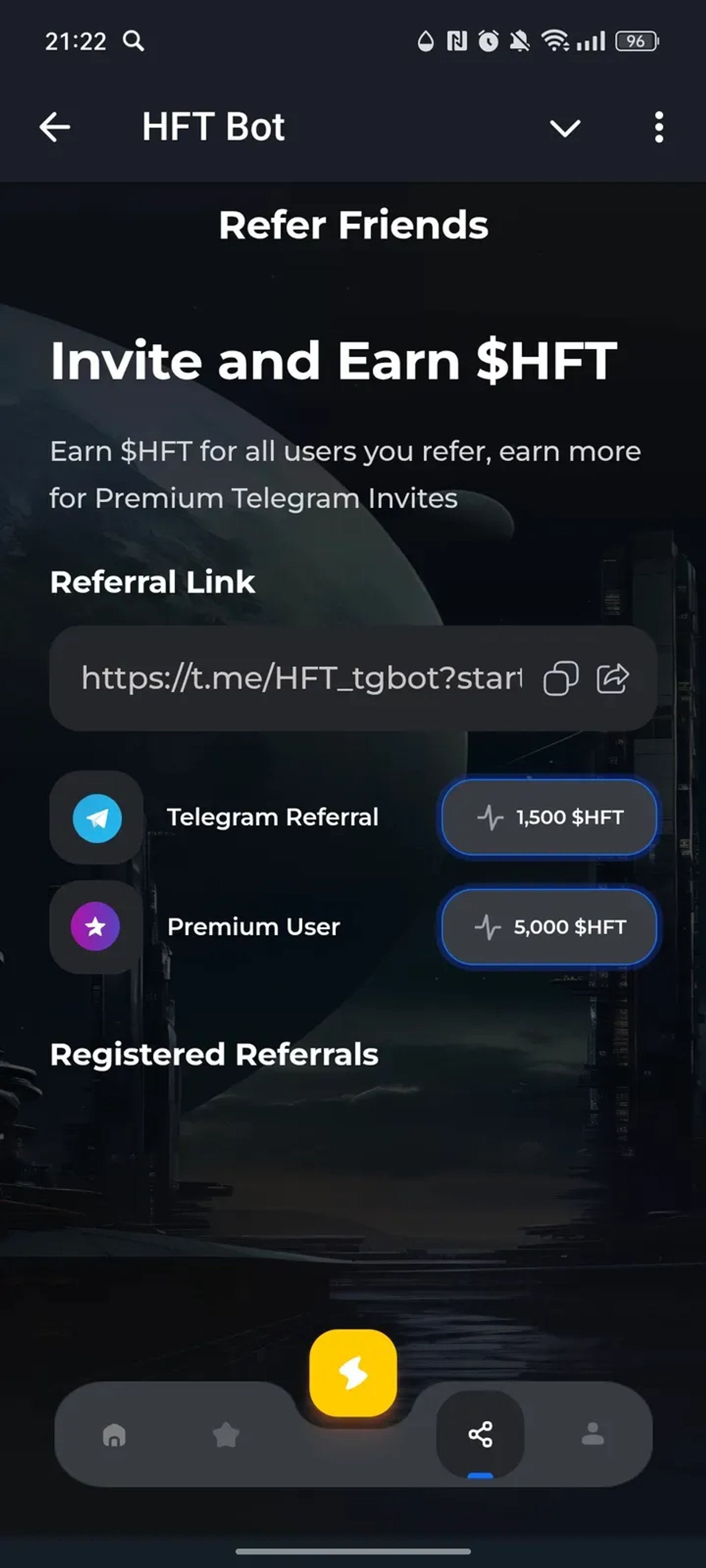 HFT Bot в Телеграм — скриншот 3