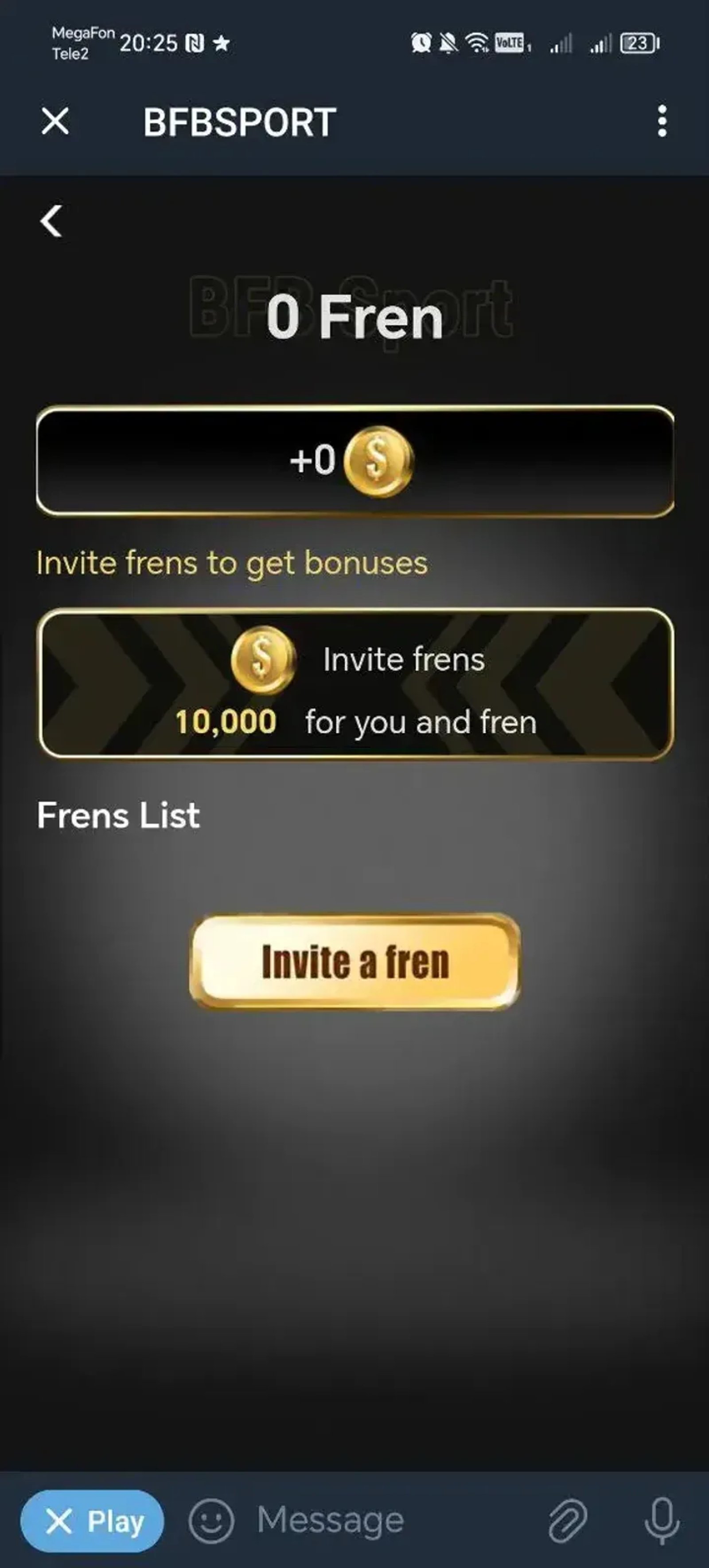 BFBSPORT в Телеграм — скриншот 1