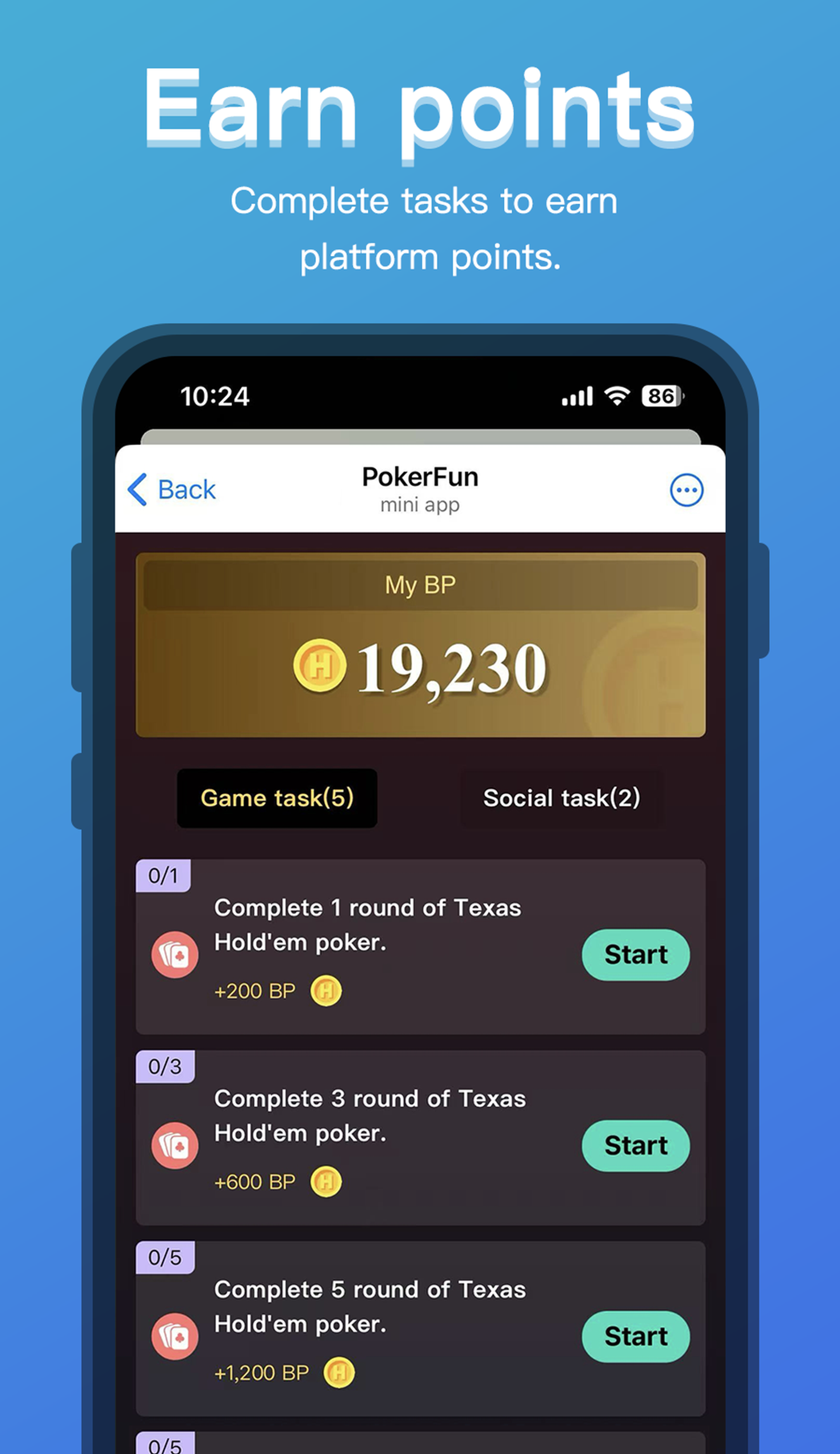 PokerFun в Телеграм — скриншот 3