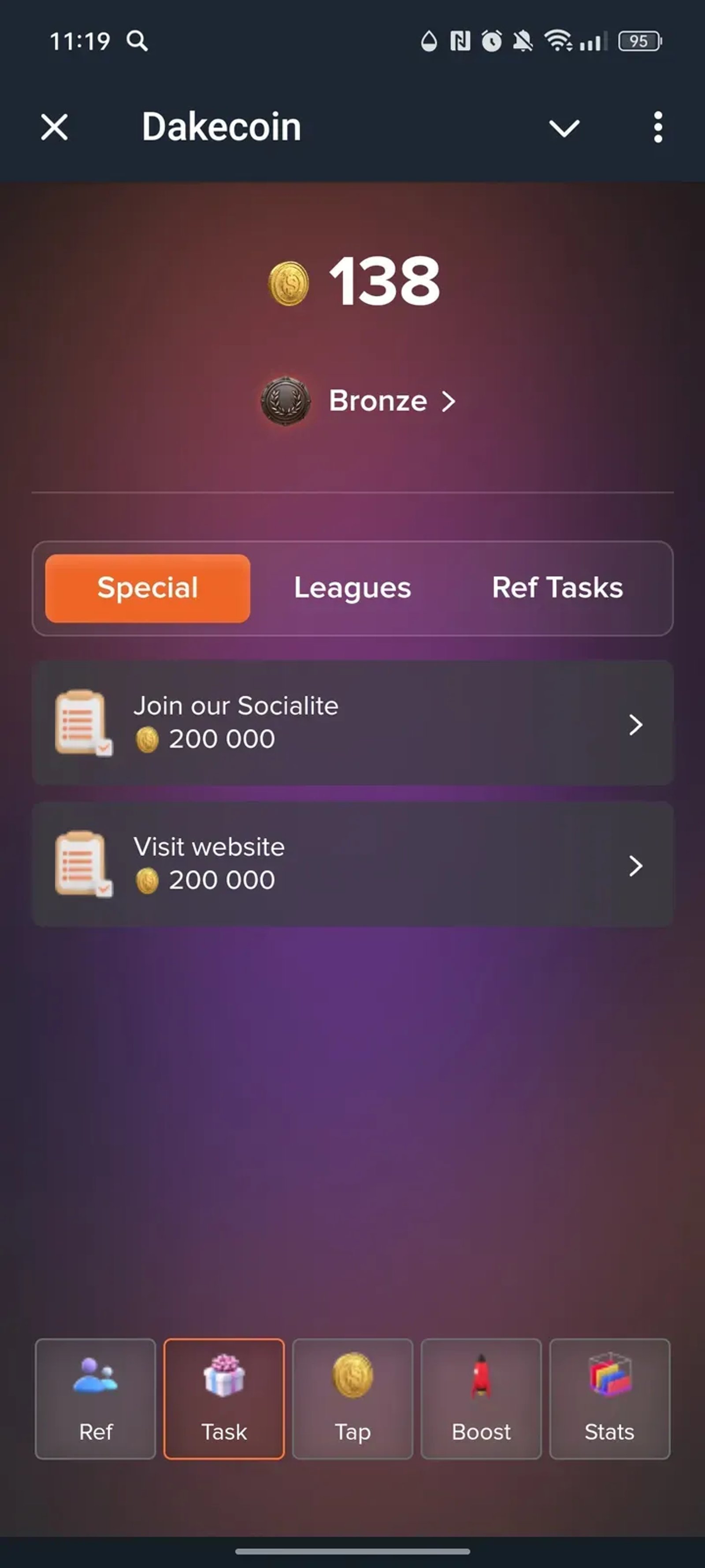 Dakecoin в Телеграм — скриншот 2