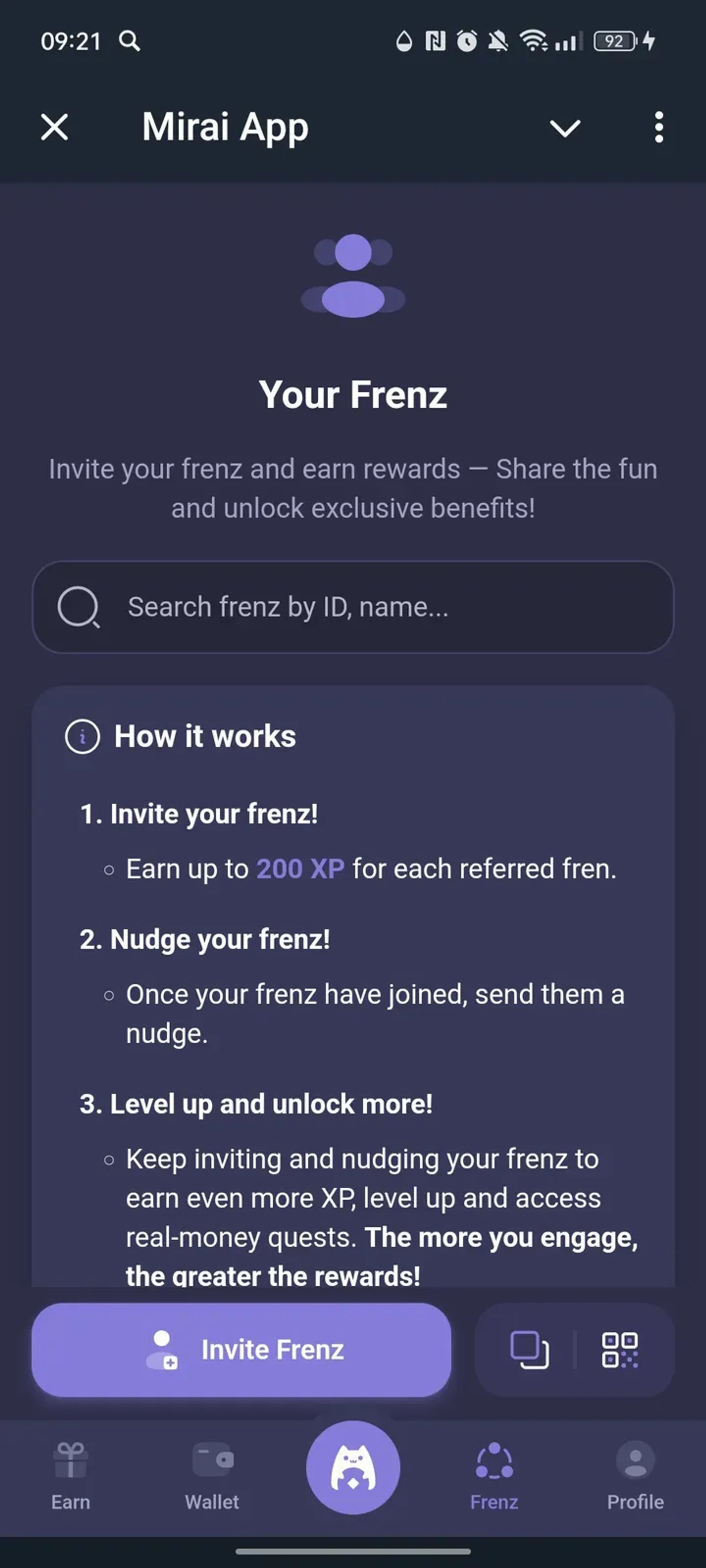 Mirai App в Телеграм — скриншот 2