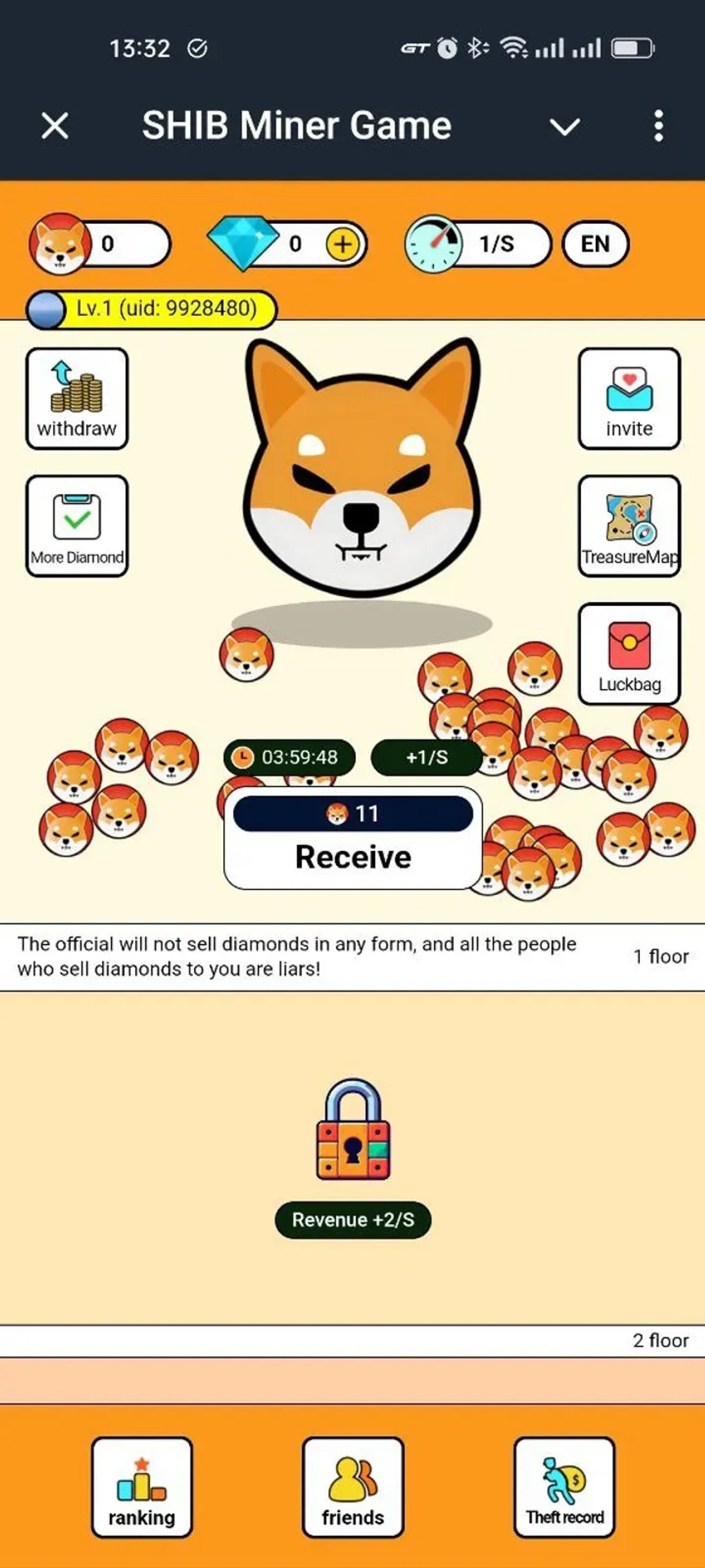 SHIB Miner Game в Телеграм — скриншот 5
