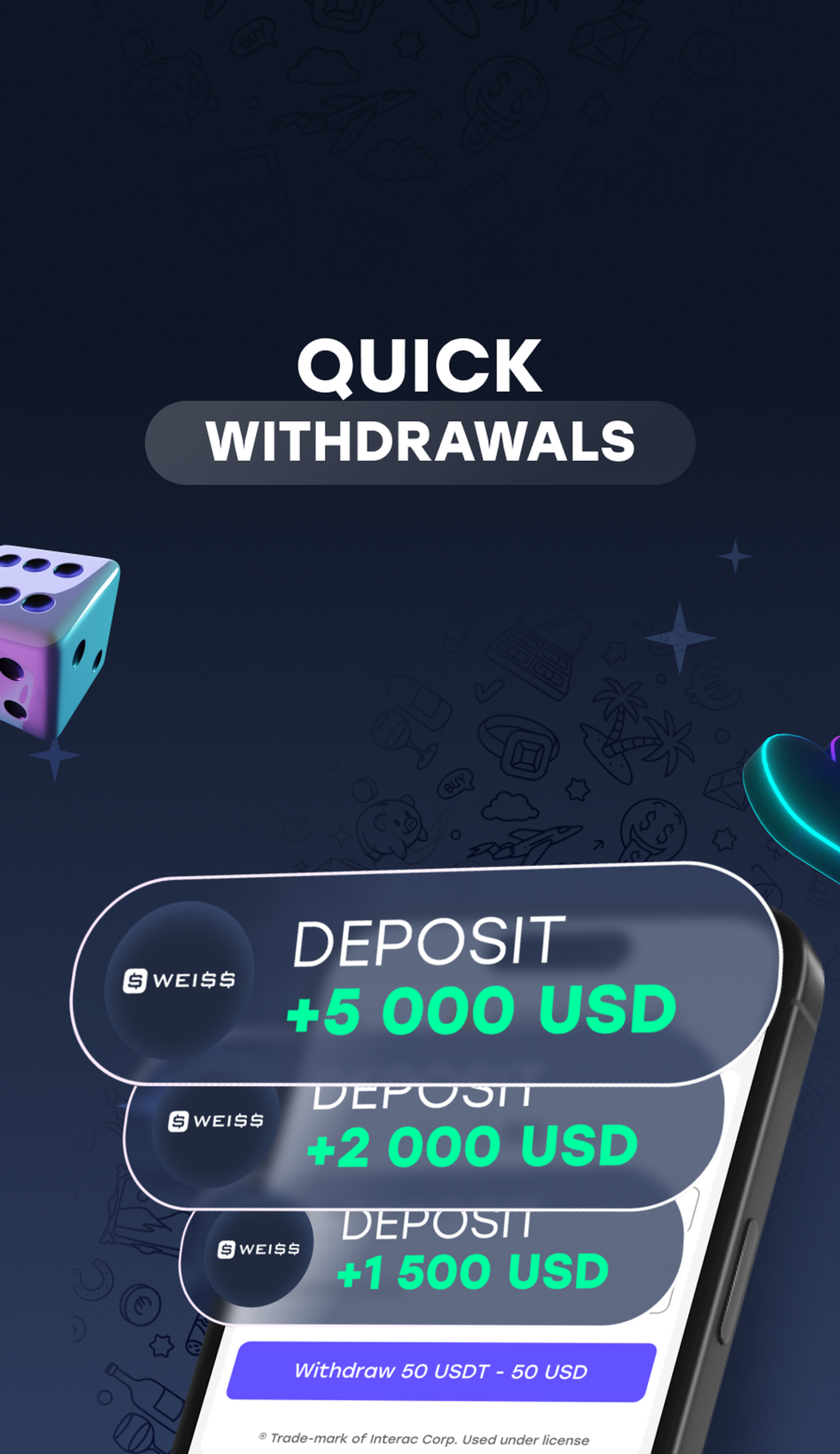 WEISS.BET 🎰 в Телеграм — скриншот 4