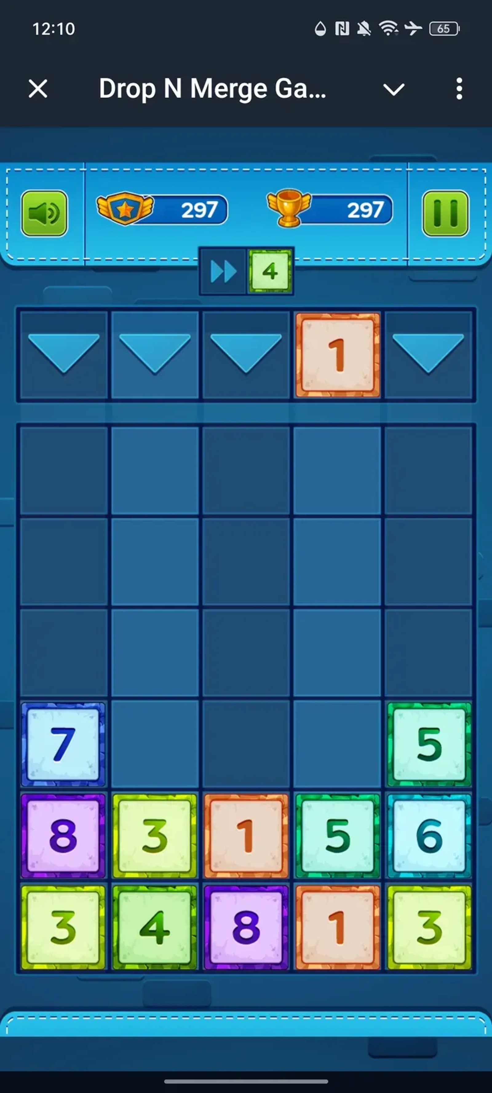 Drop N Merge Game в Телеграм — скриншот 3