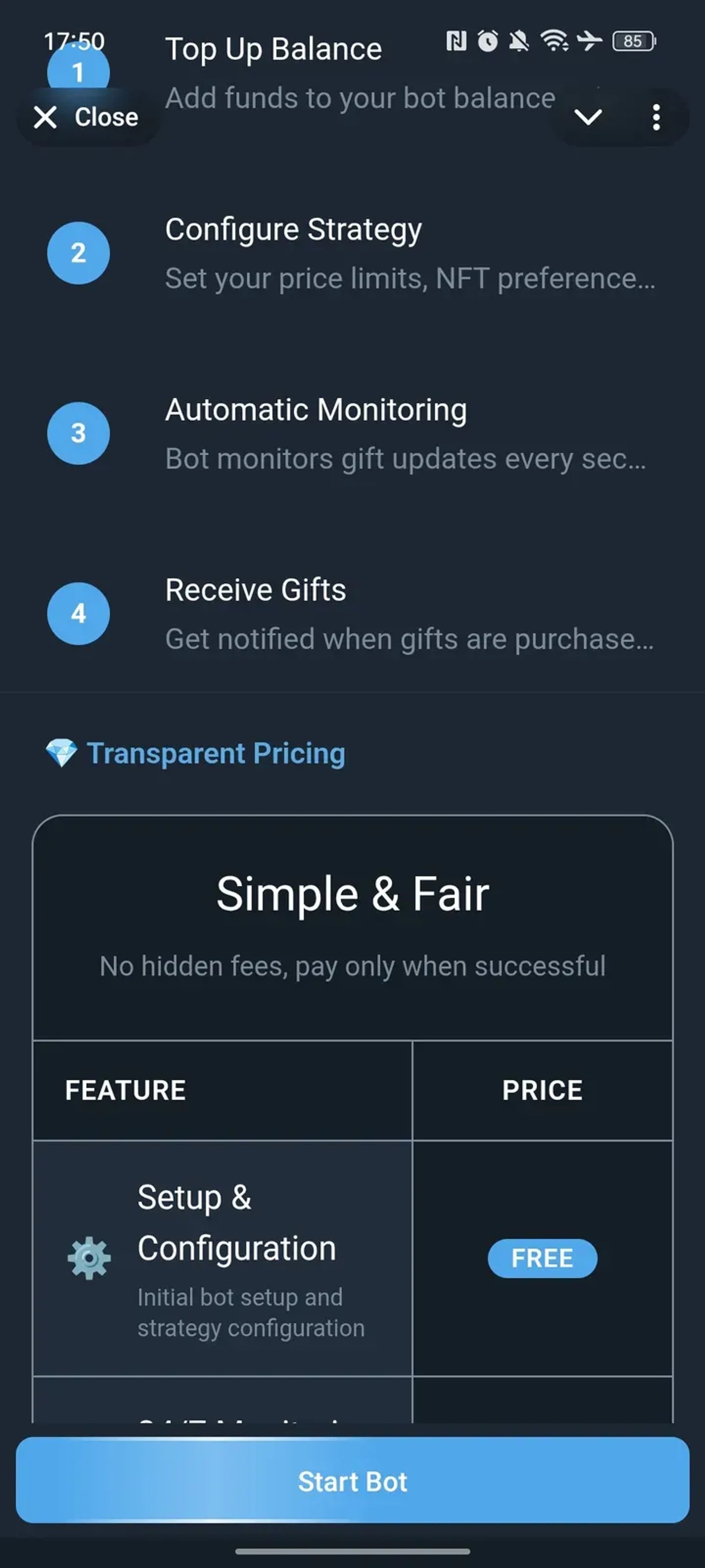 Telegram Gifts Autobuy Telegram Screenshot 3