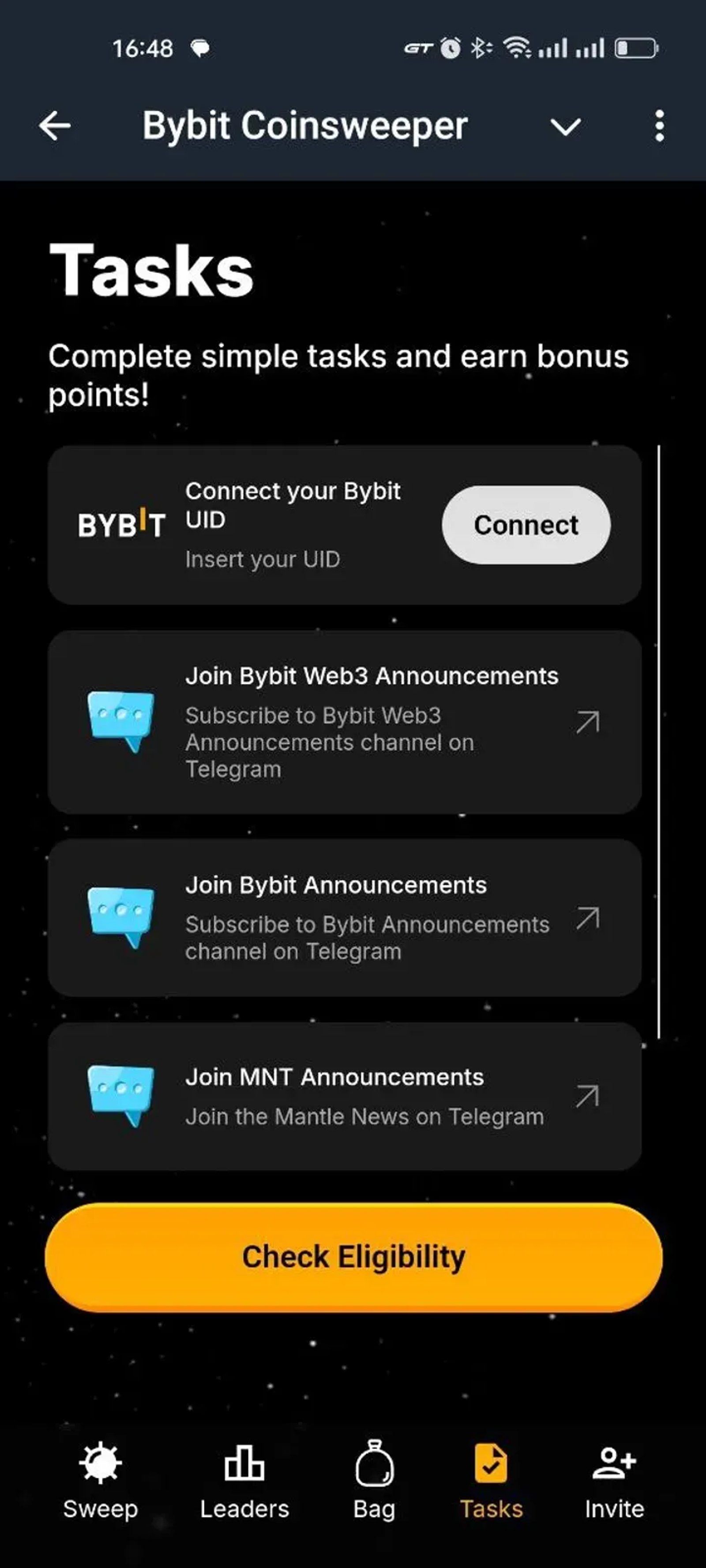 Bybit Coinsweeper в Телеграм — скриншот 7