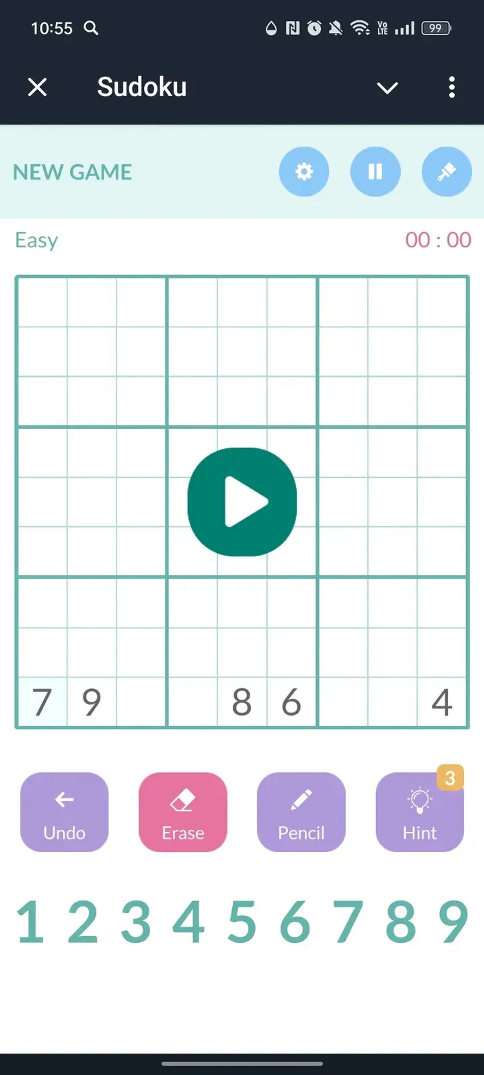 Sudoku в Телеграм — скриншот 1