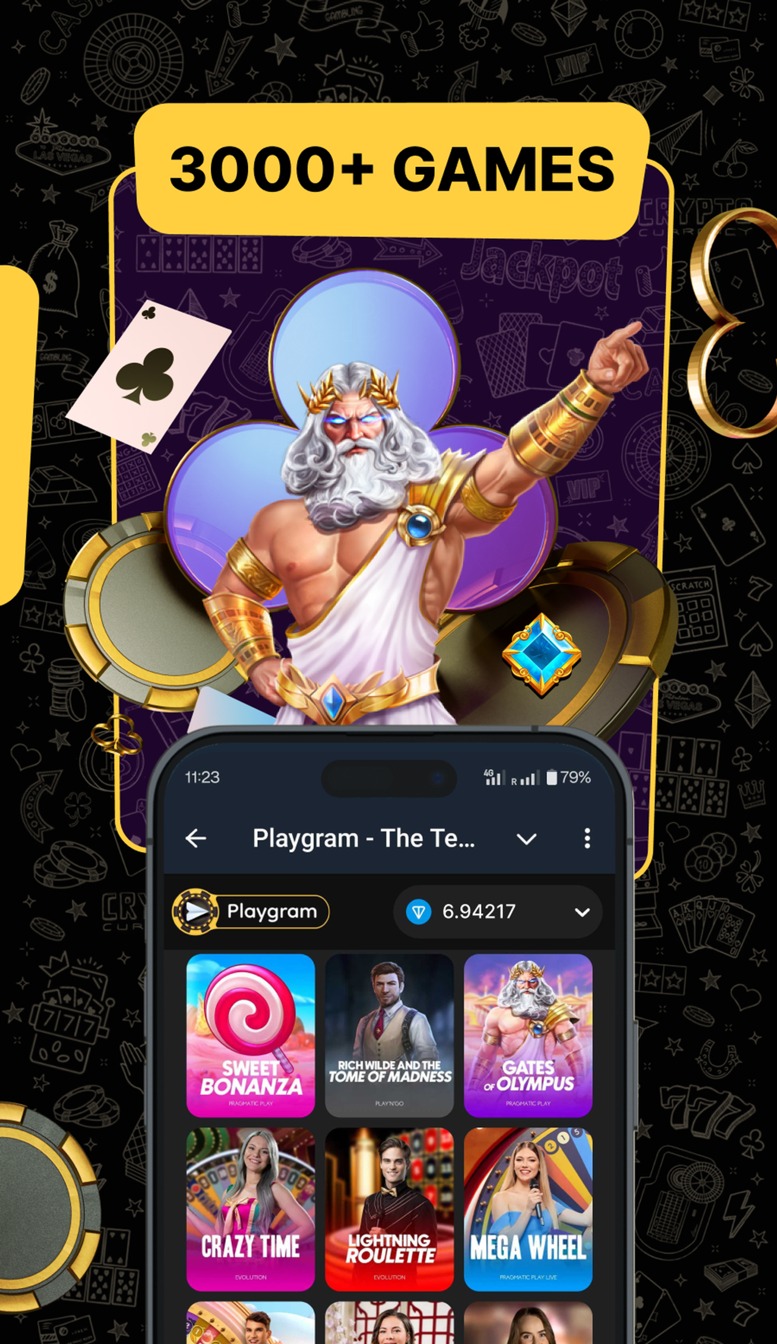 Playgram Casino 🎰 в Телеграм — скриншот 4