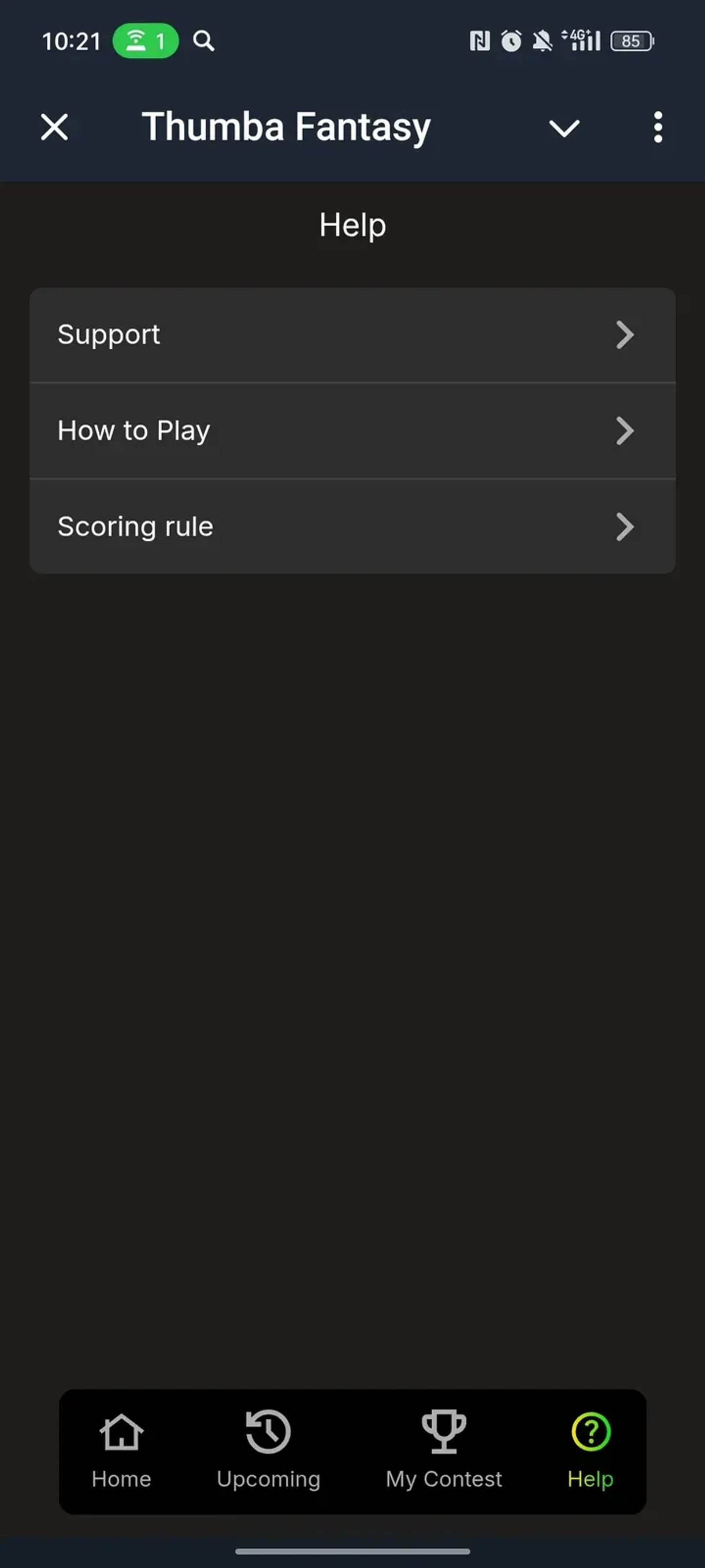 Thumba Fantasy в Телеграм — скриншот 4
