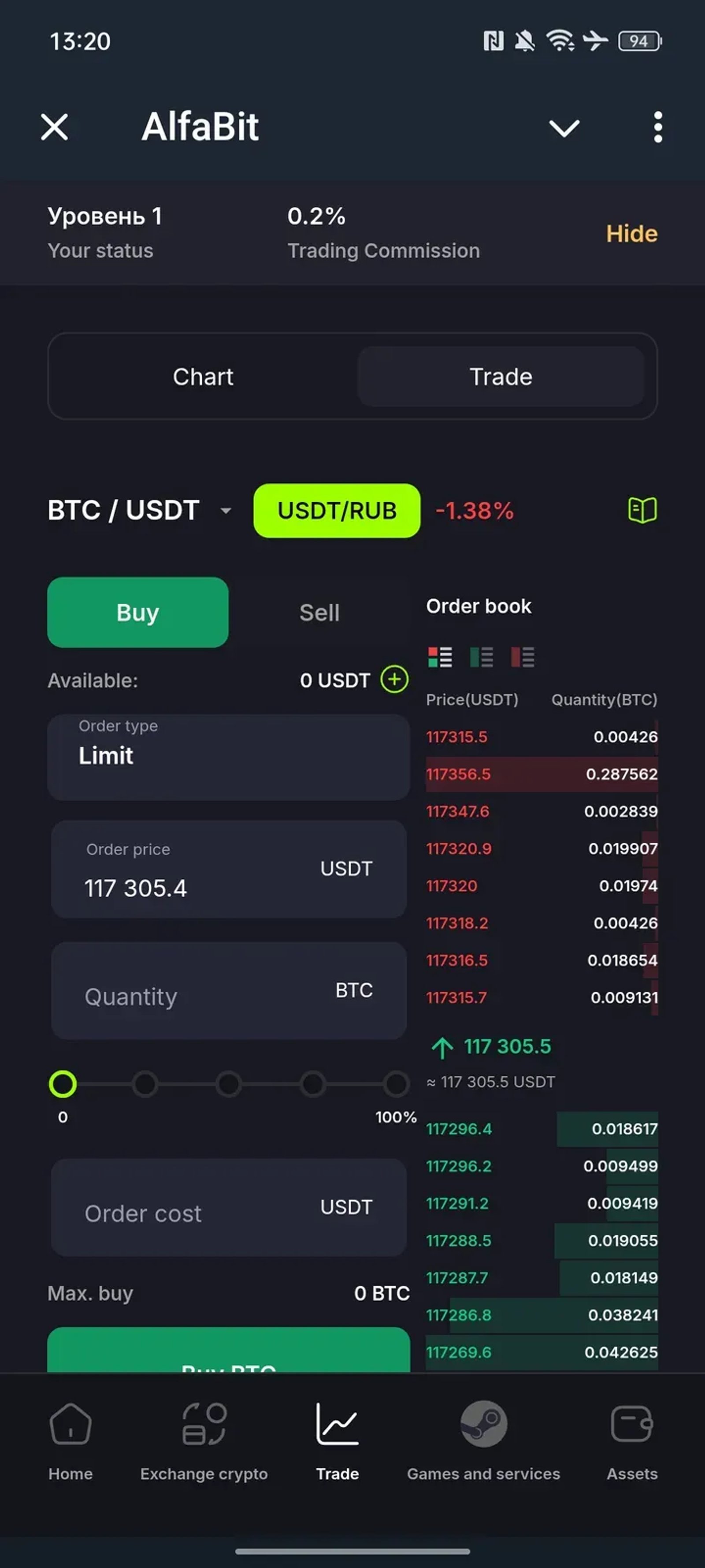 AlfaBit Telegram Screenshot 3