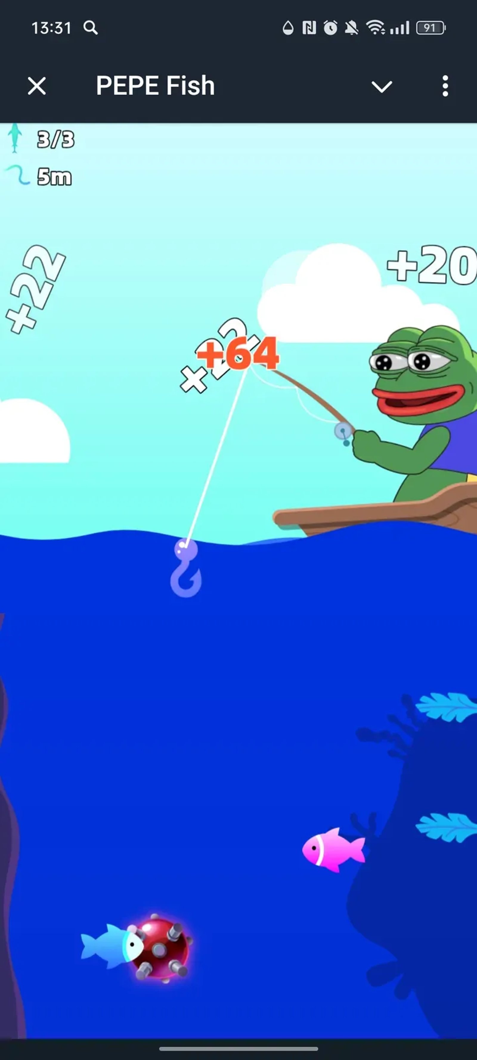 PEPE Fish в Телеграм — скриншот 6