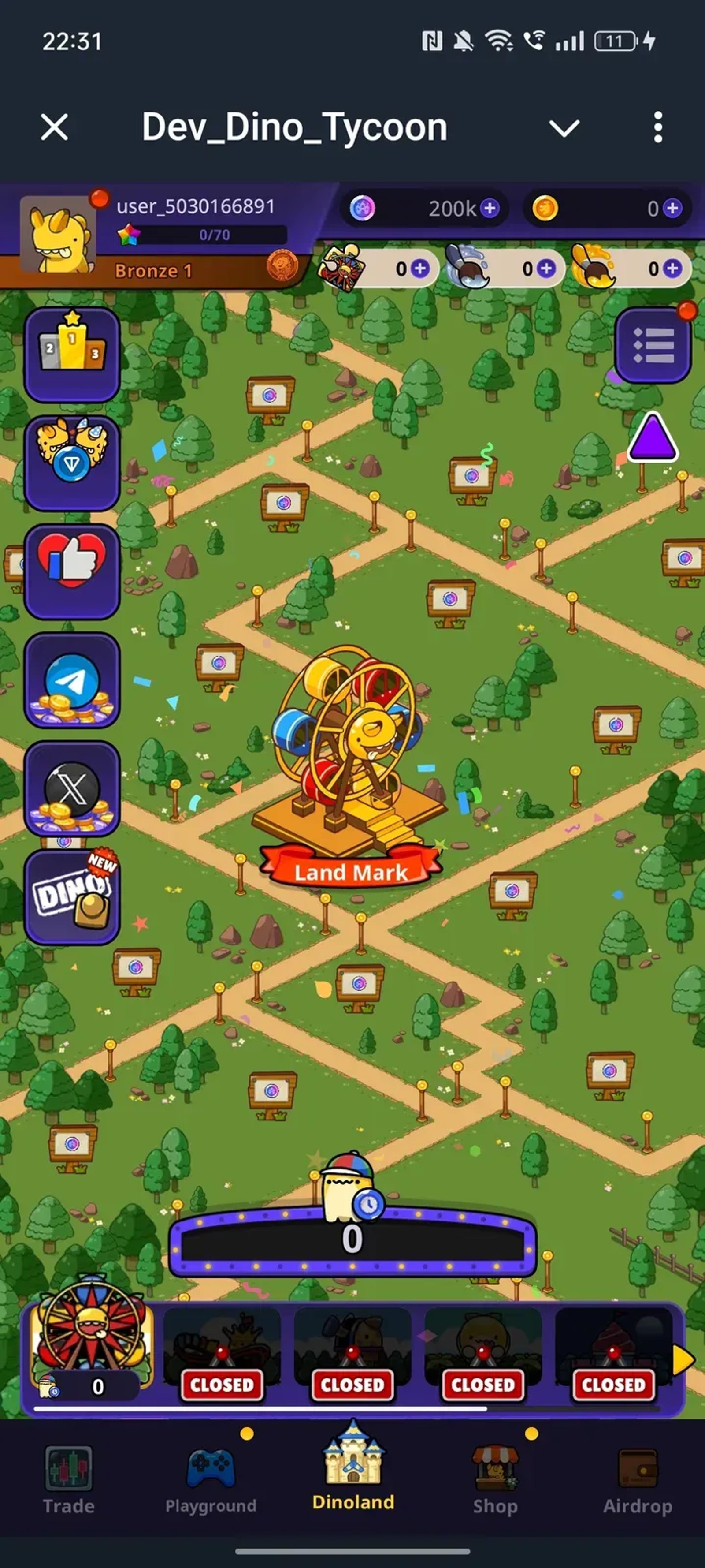 Dev_Dino_Tycoon Telegram Screenshot 1