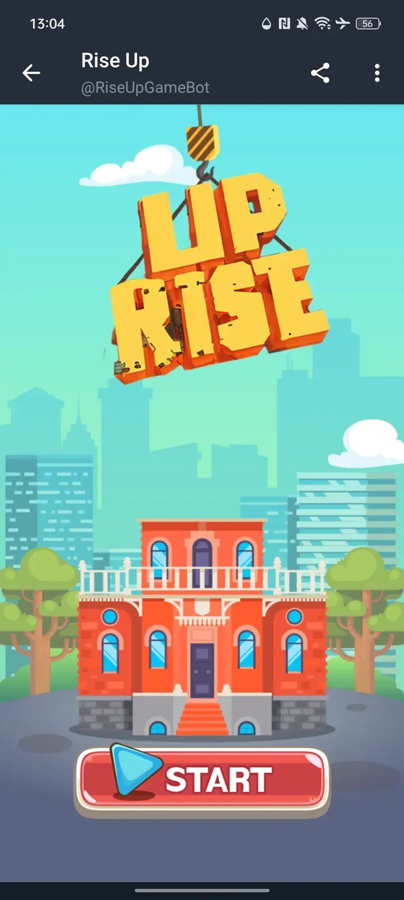 Rise Up Game в Телеграм — скриншот 1