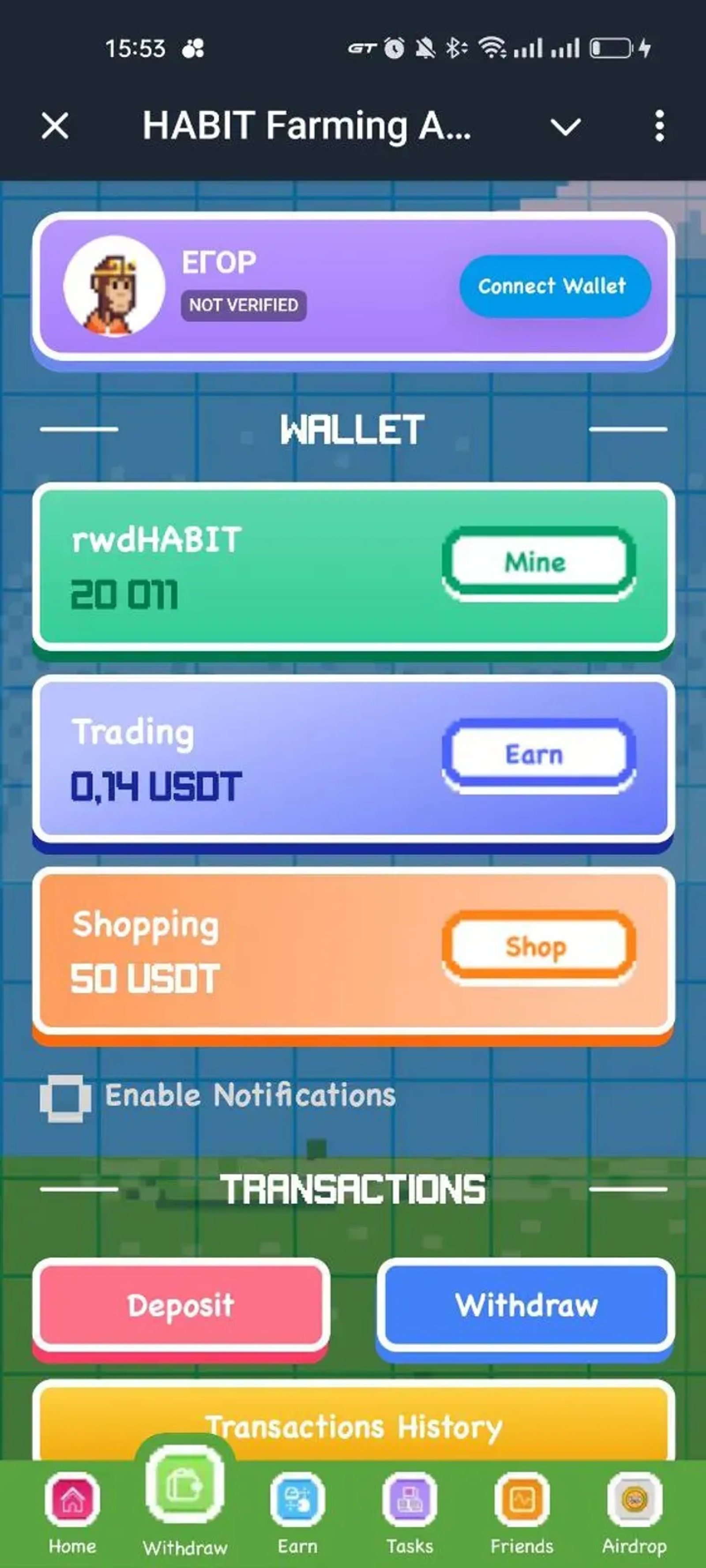 HABIT AI Agentic Trading App в Телеграм — скриншот 2