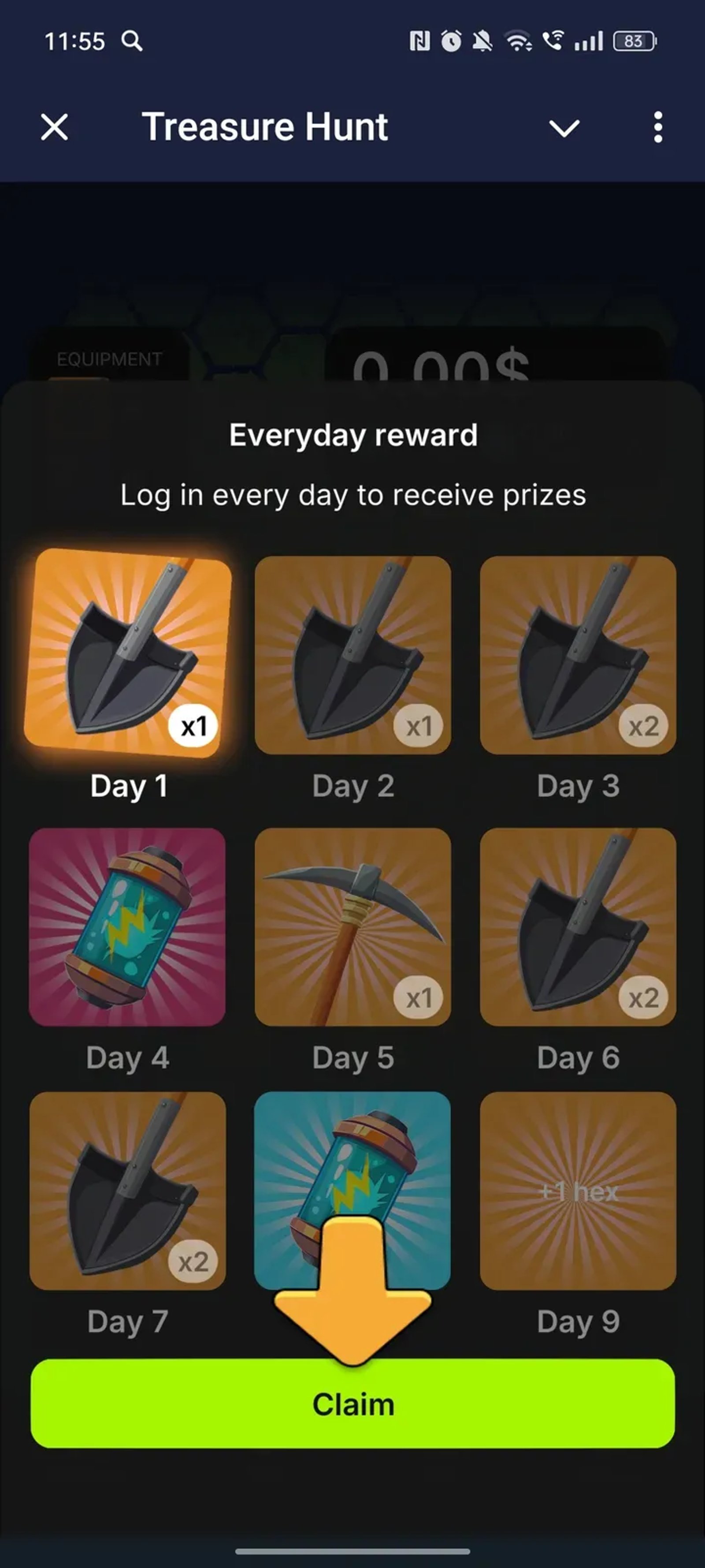 Treasure Hunt в Телеграм — скриншот 1