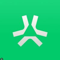 Abstract Mint Logo Telegram