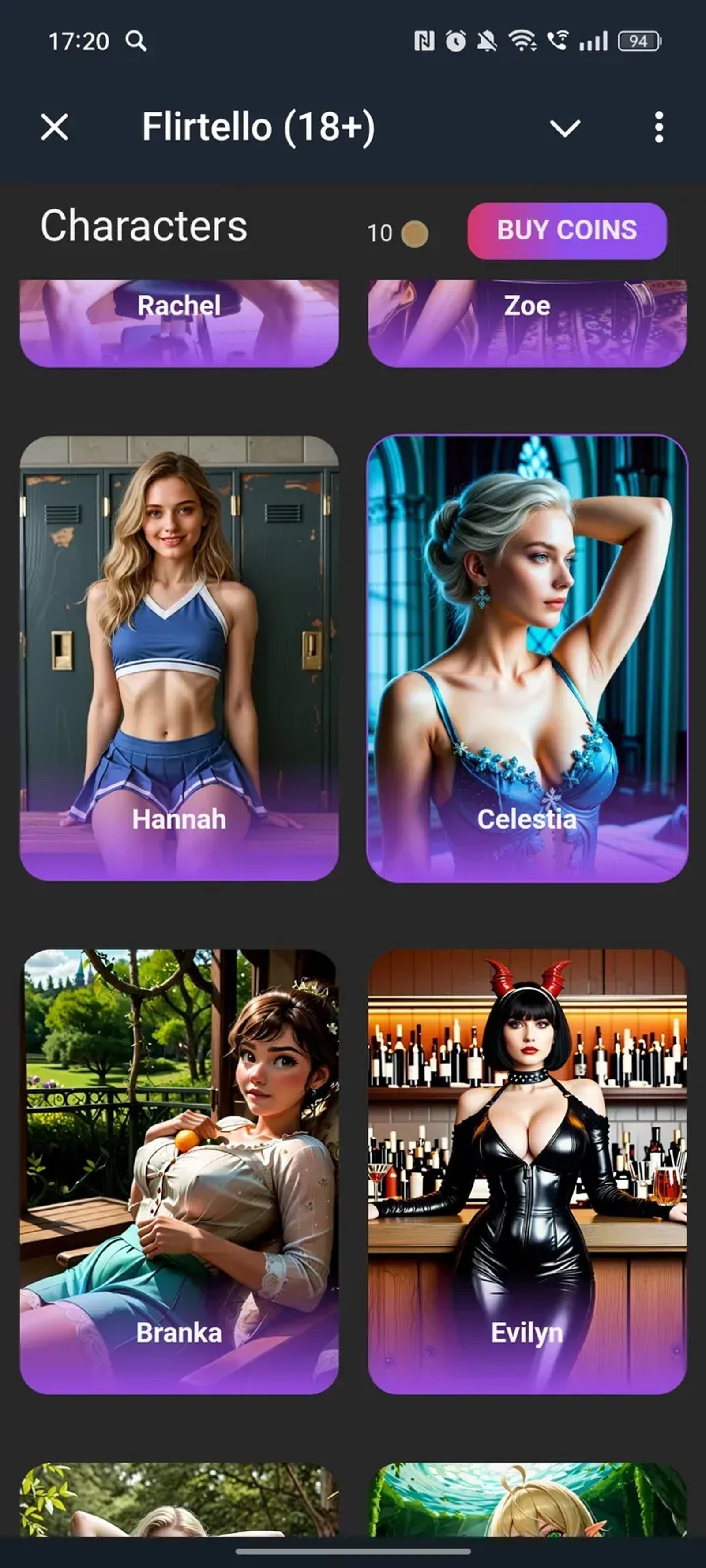 Flirtello (18+) в Телеграм — скриншот 2